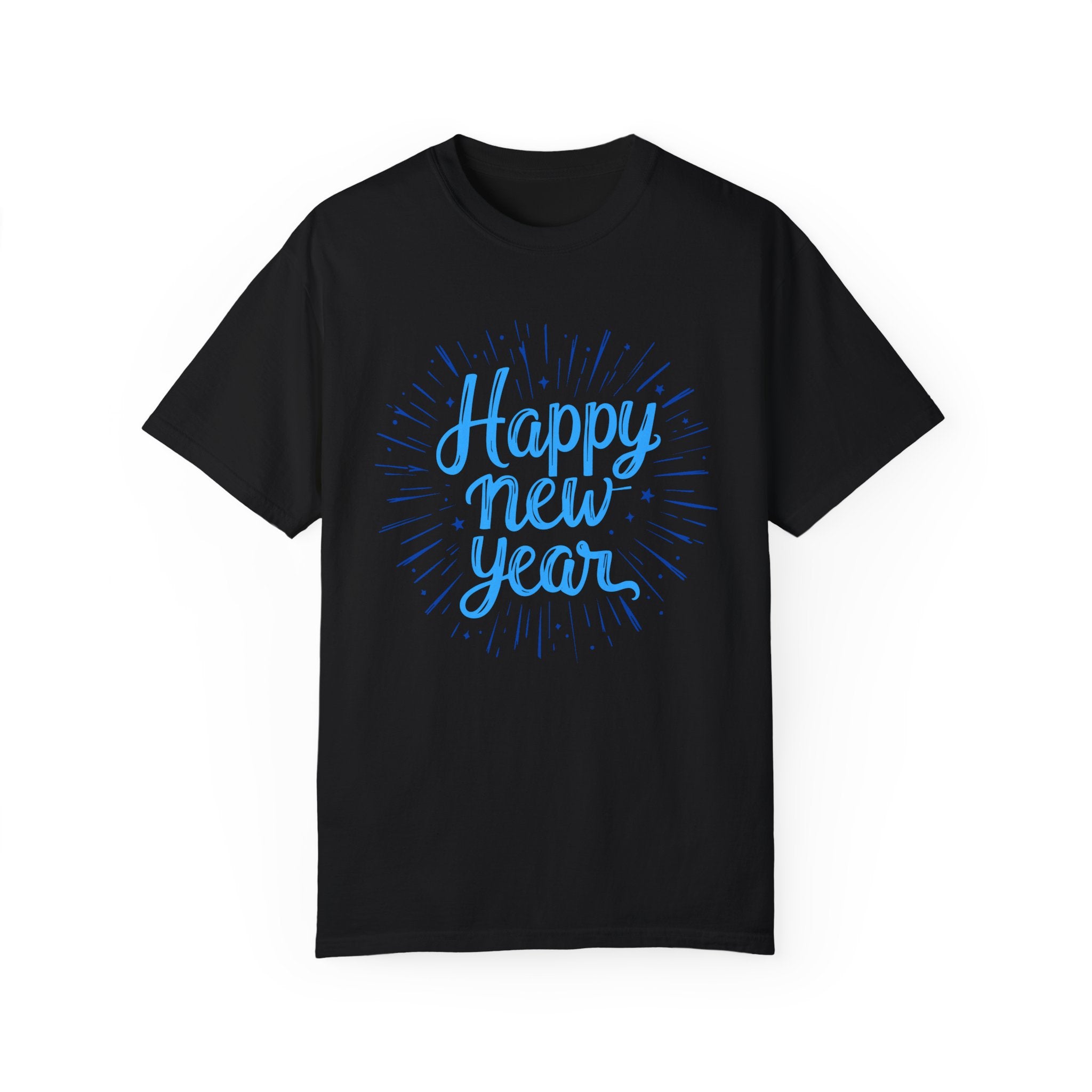 Men new year season special half sleeve comfort fit round neck T-Shirt.