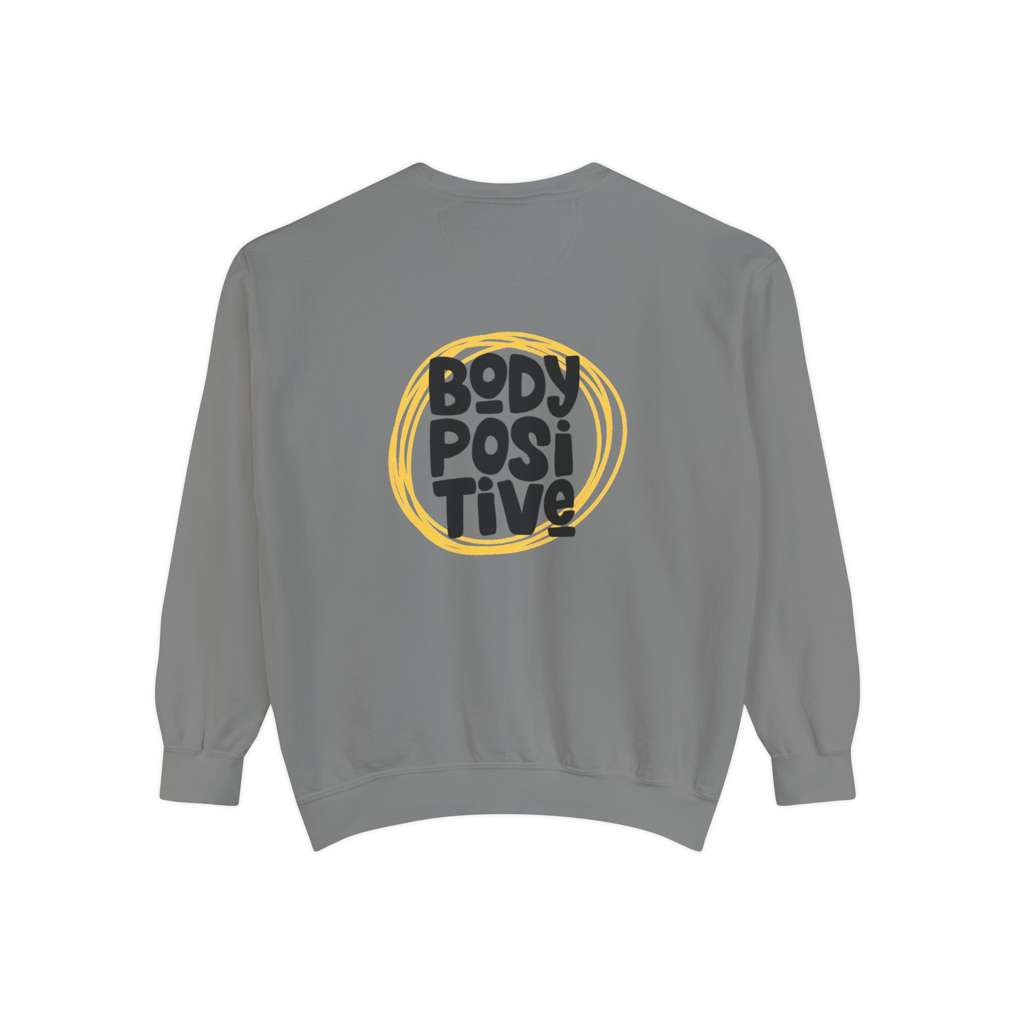 Motivation text back printed round neck oversized Sweatshirt for Men