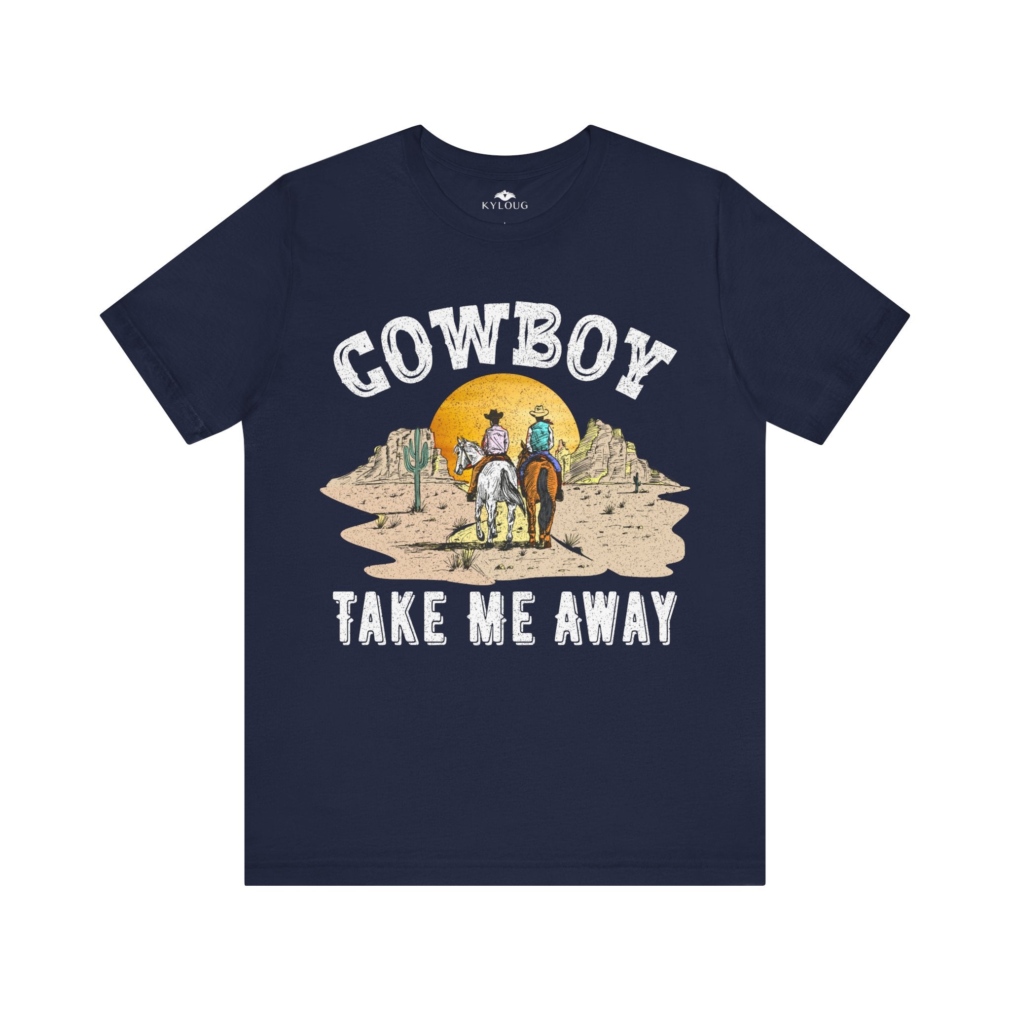 Cowboy Unisex Short Sleeve round neck T-Shirt