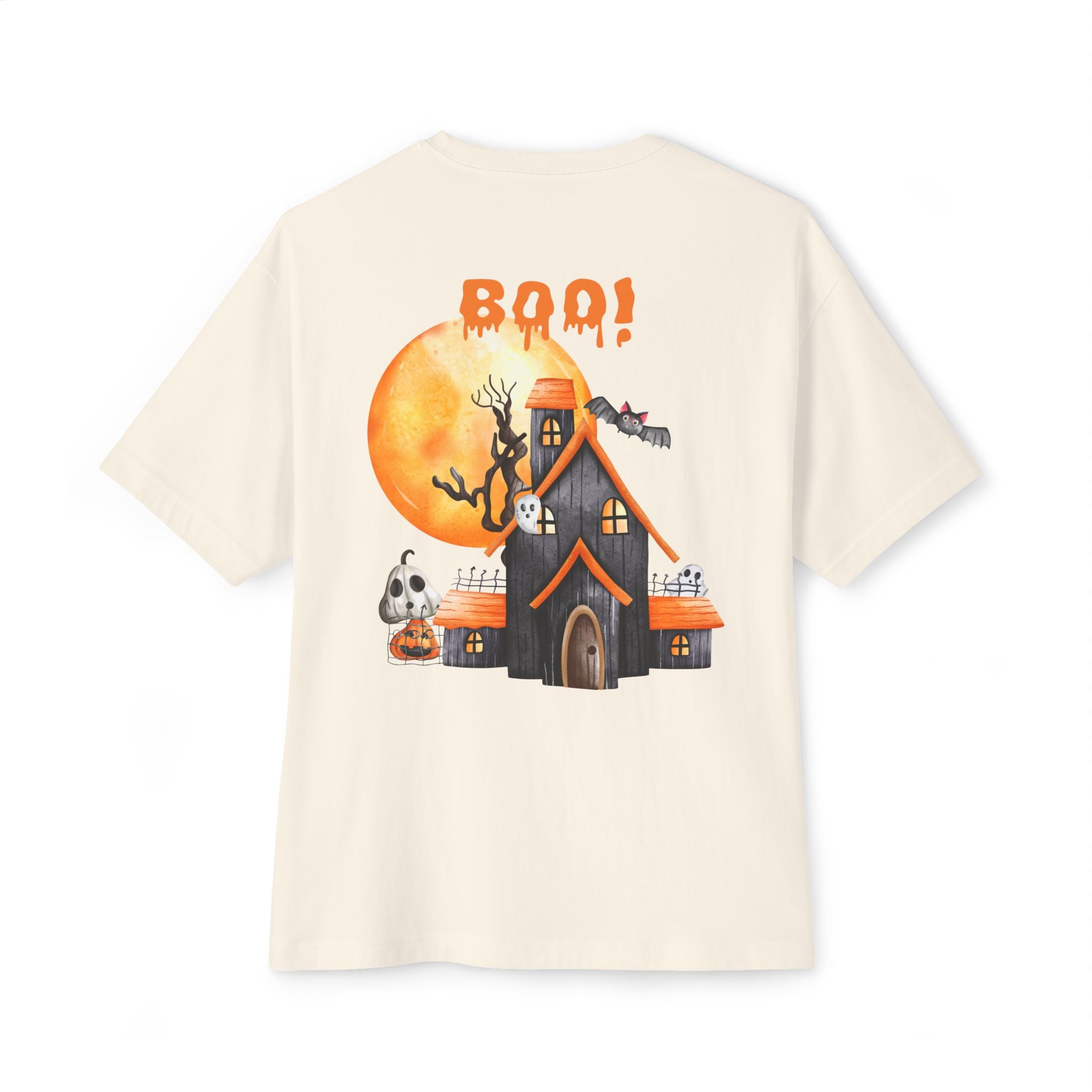 Halloween special back printed comfort fit round neck t-shirt for Men.