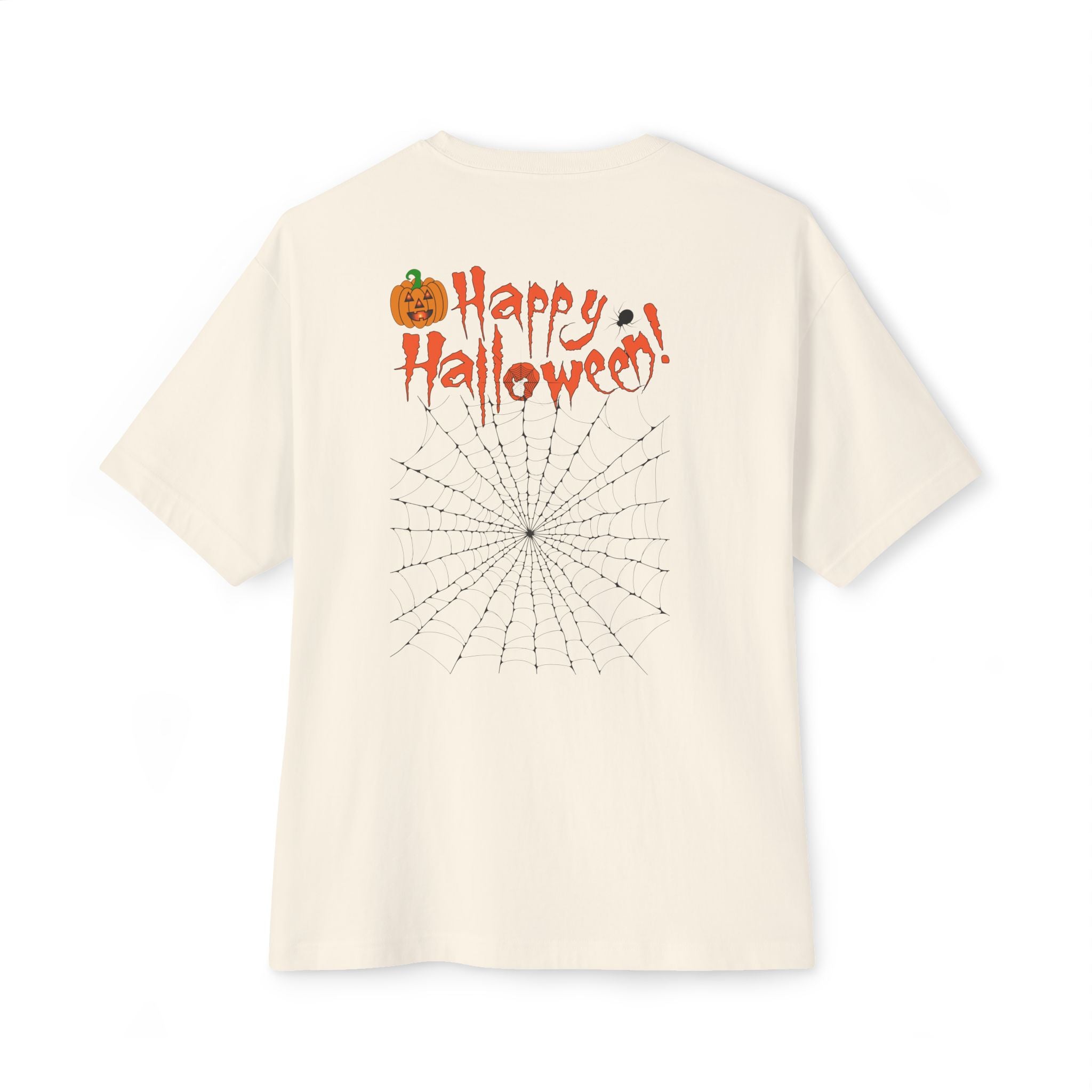 Halloween special back printed oversized round neck t shirt for Men