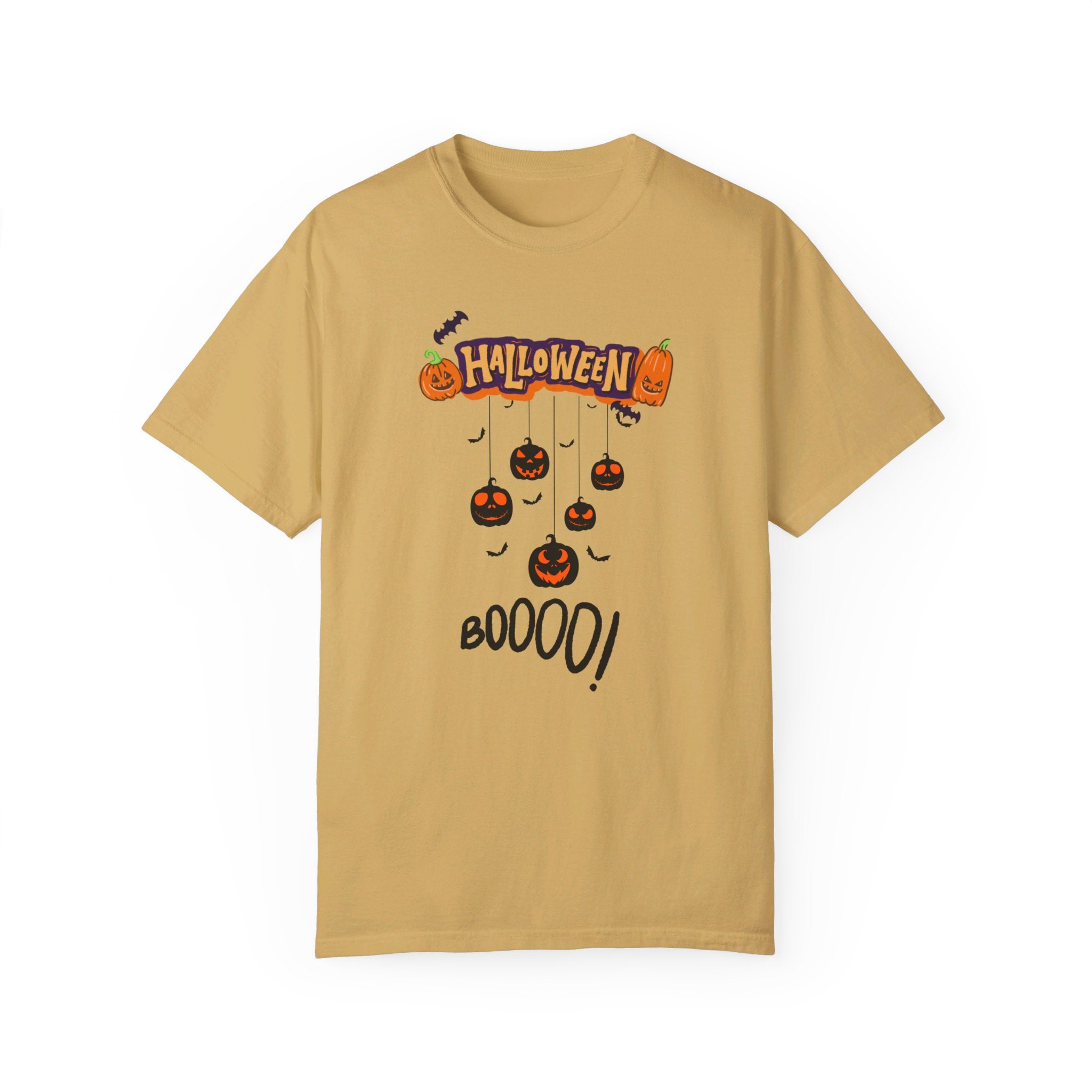 Halloween special printed comfort fit round neck t shirt for men.