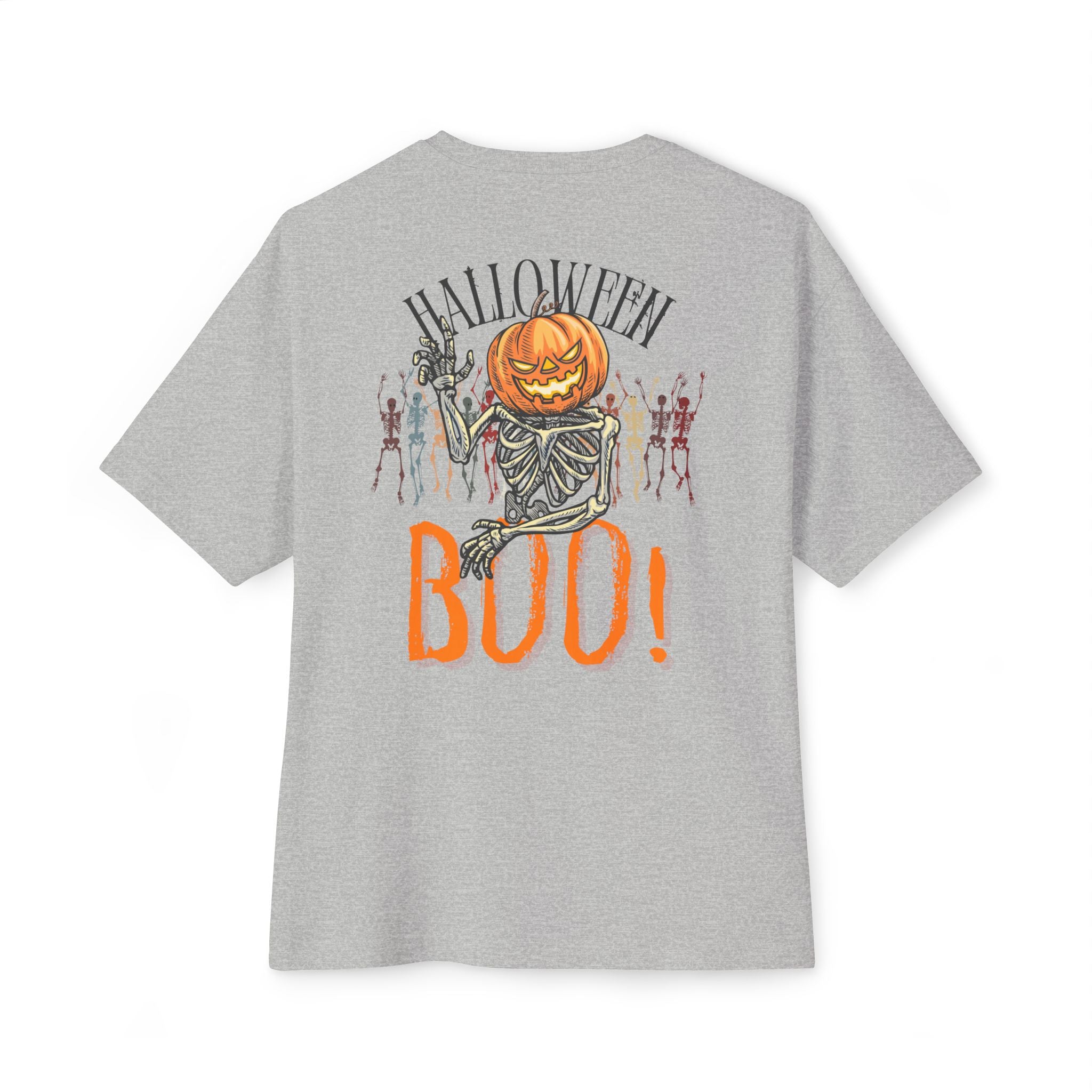 Halloween special back printed oversized round neck T-shirt for Women