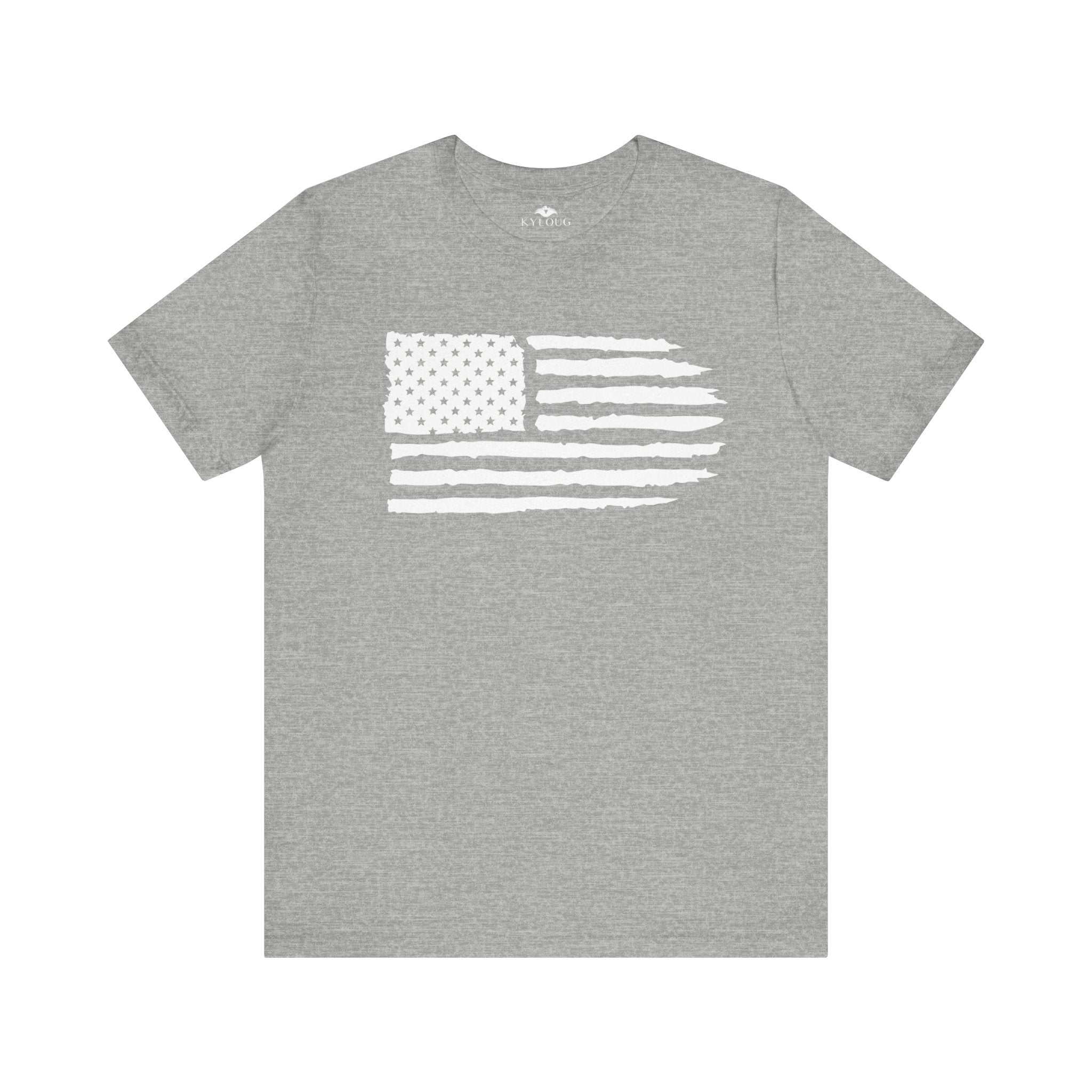 Unisex round neck American Flag vintage T-Shirt