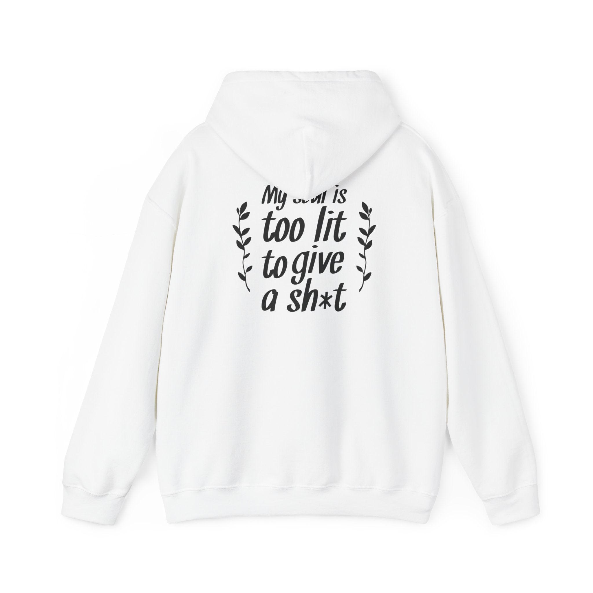 Sarcasm text back print women classic fit Hoodie