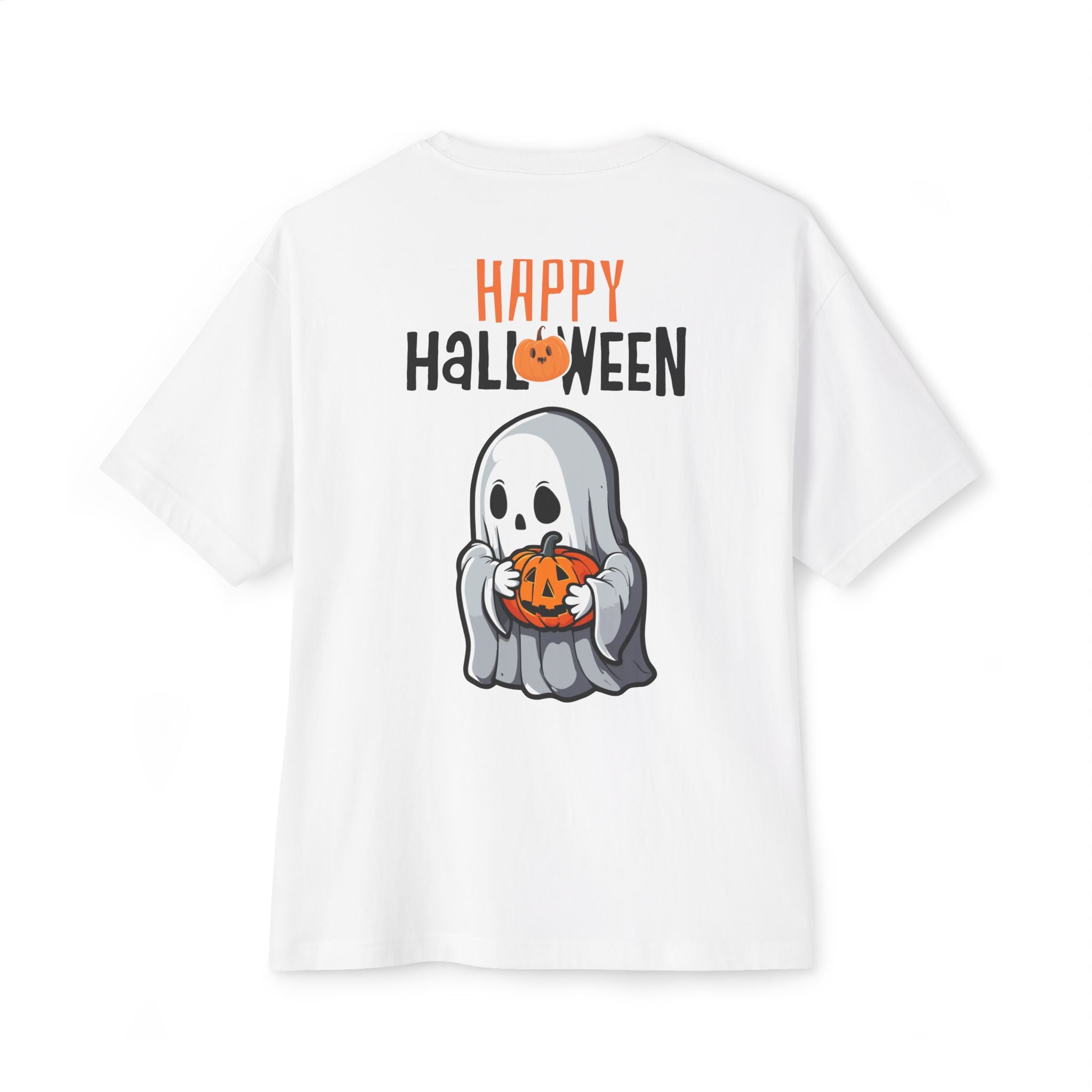 Halloween special back printed oversized round neck t shirt for Men