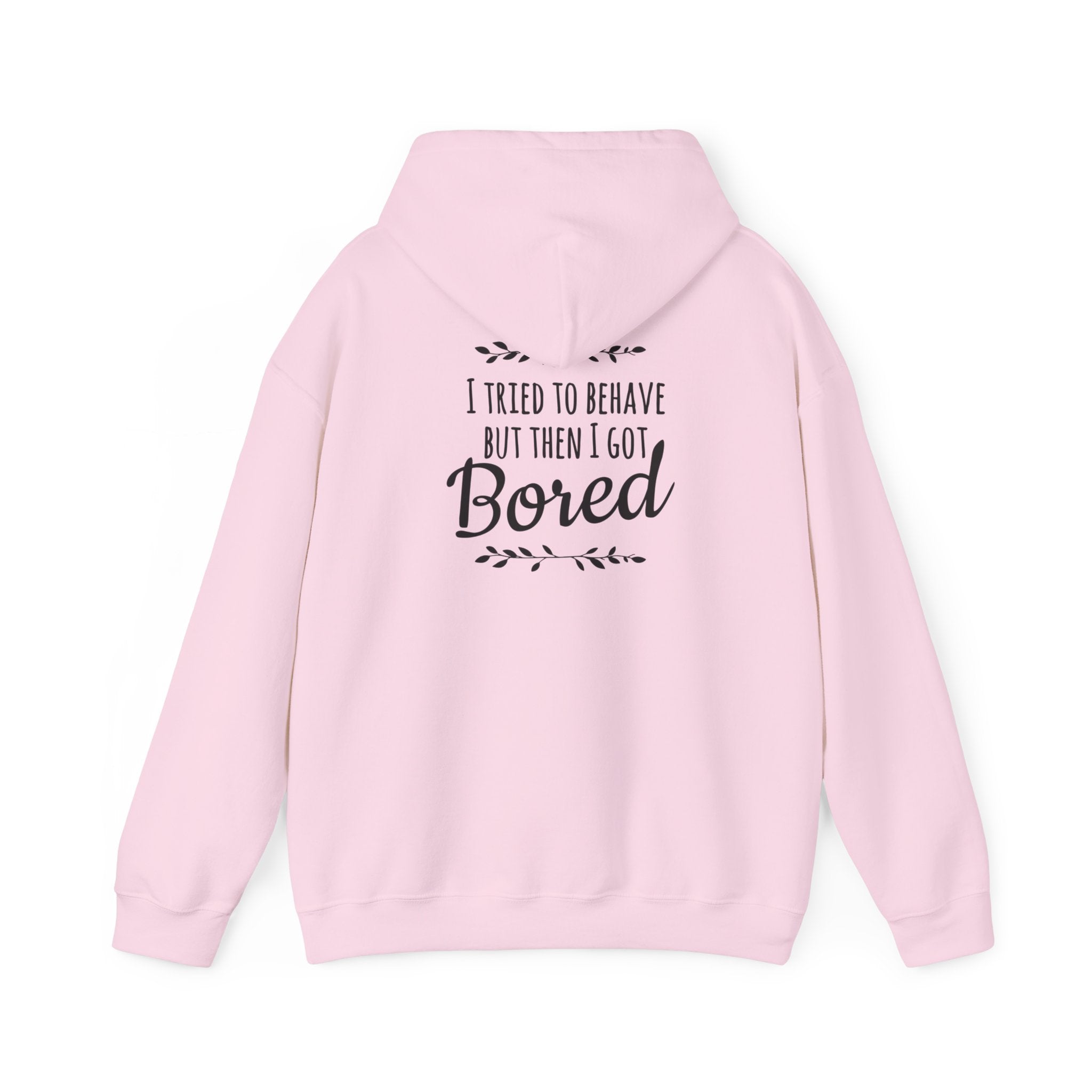 Humour quote text women back print Hooded Sweatshirt