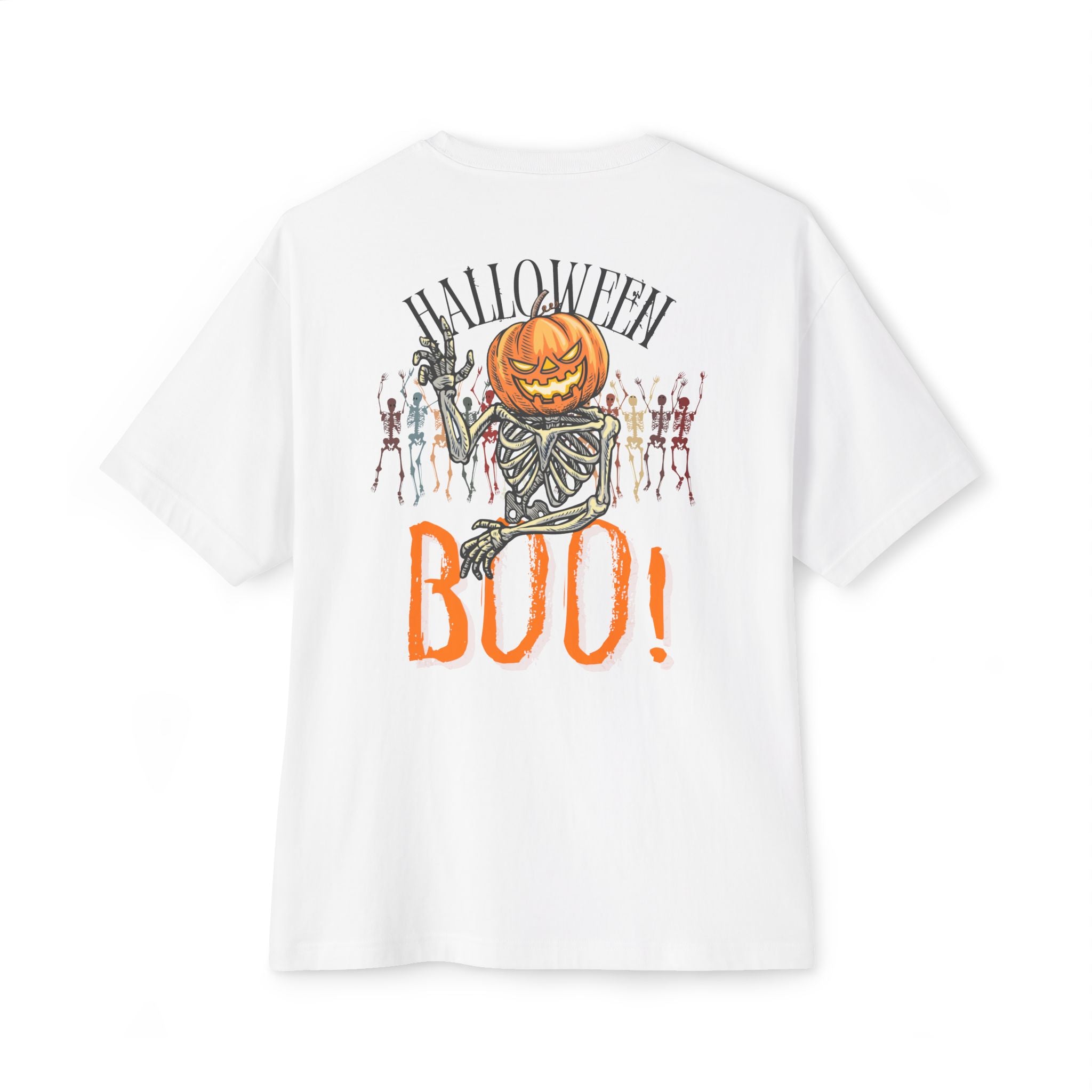 Halloween special back printed oversized round neck T-shirt for Women