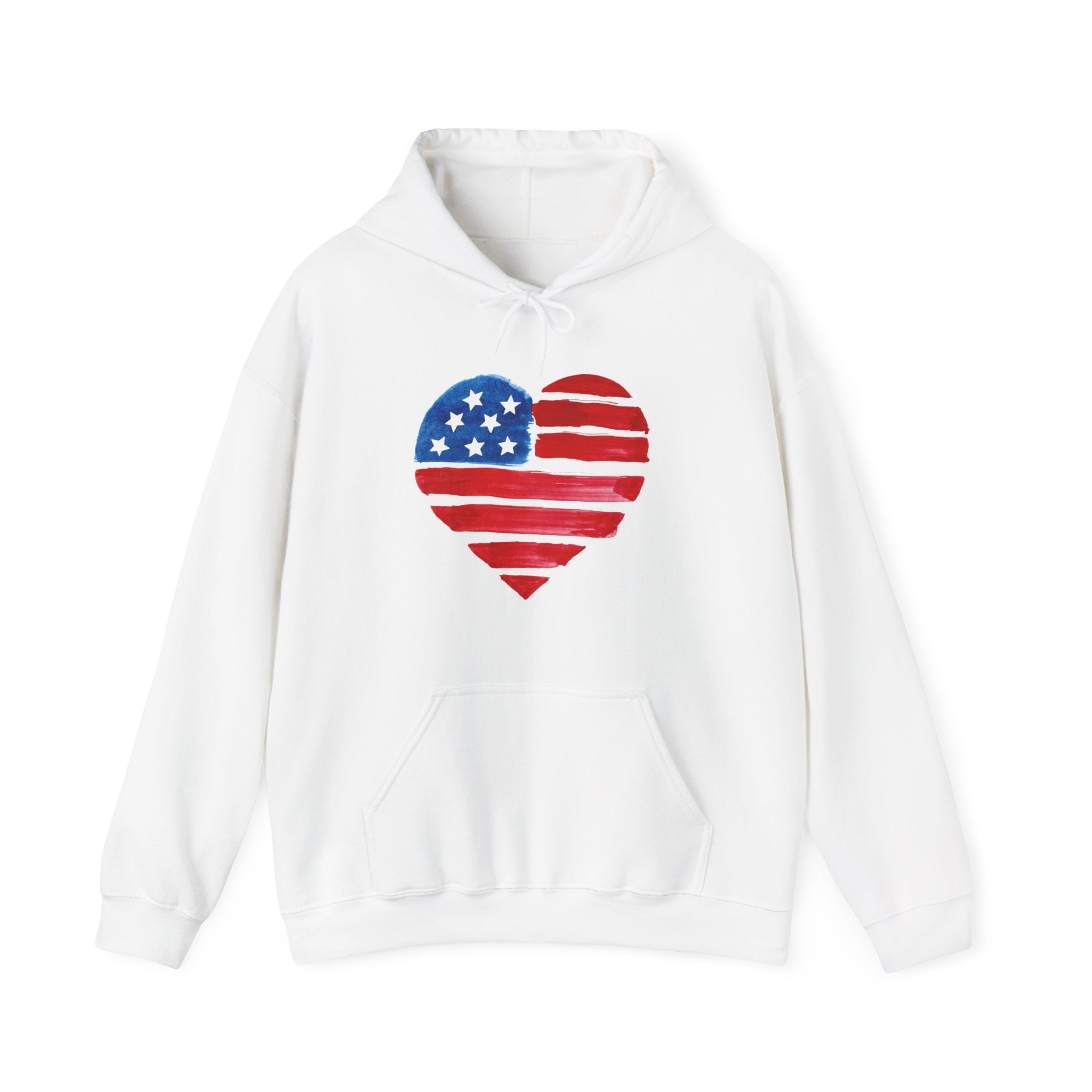 USA Heart Design classic fit Hoodie for women