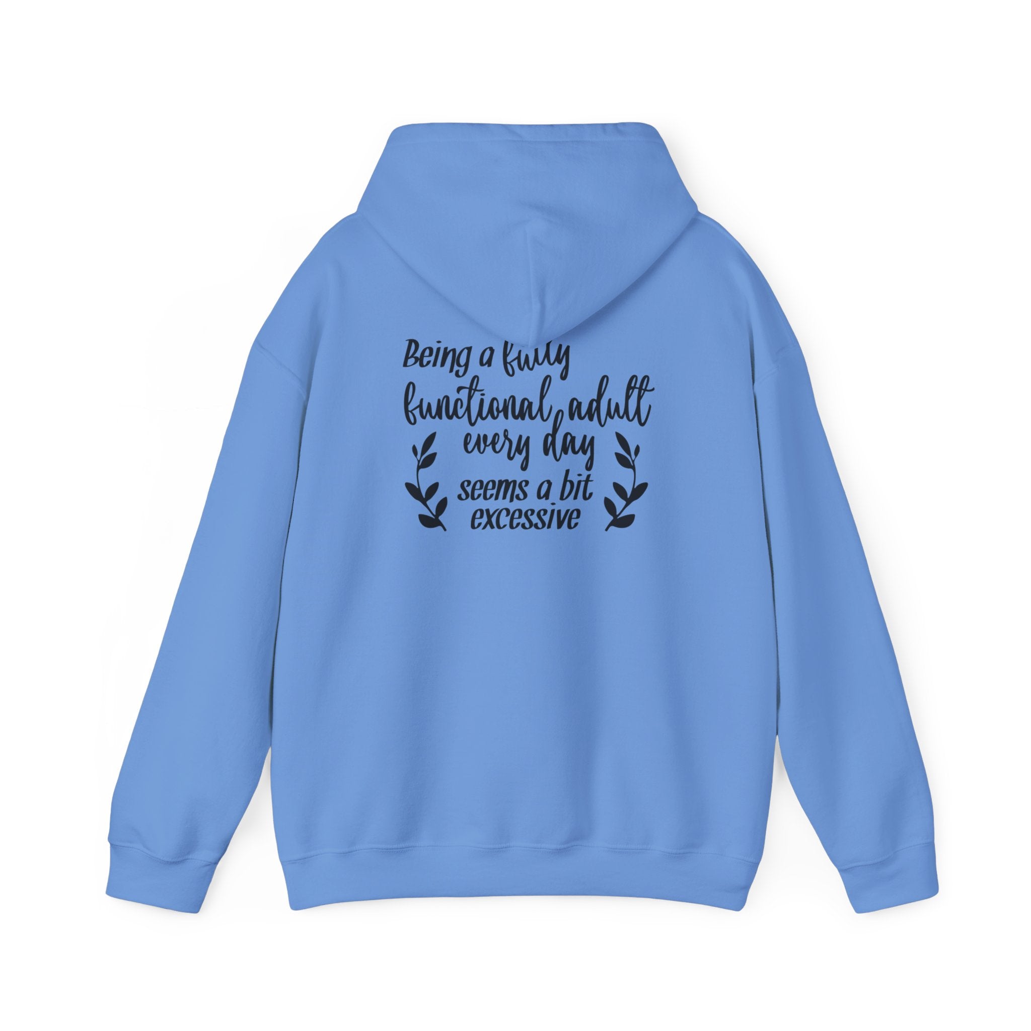 Backprint humour text women Hooded Sweatshirt