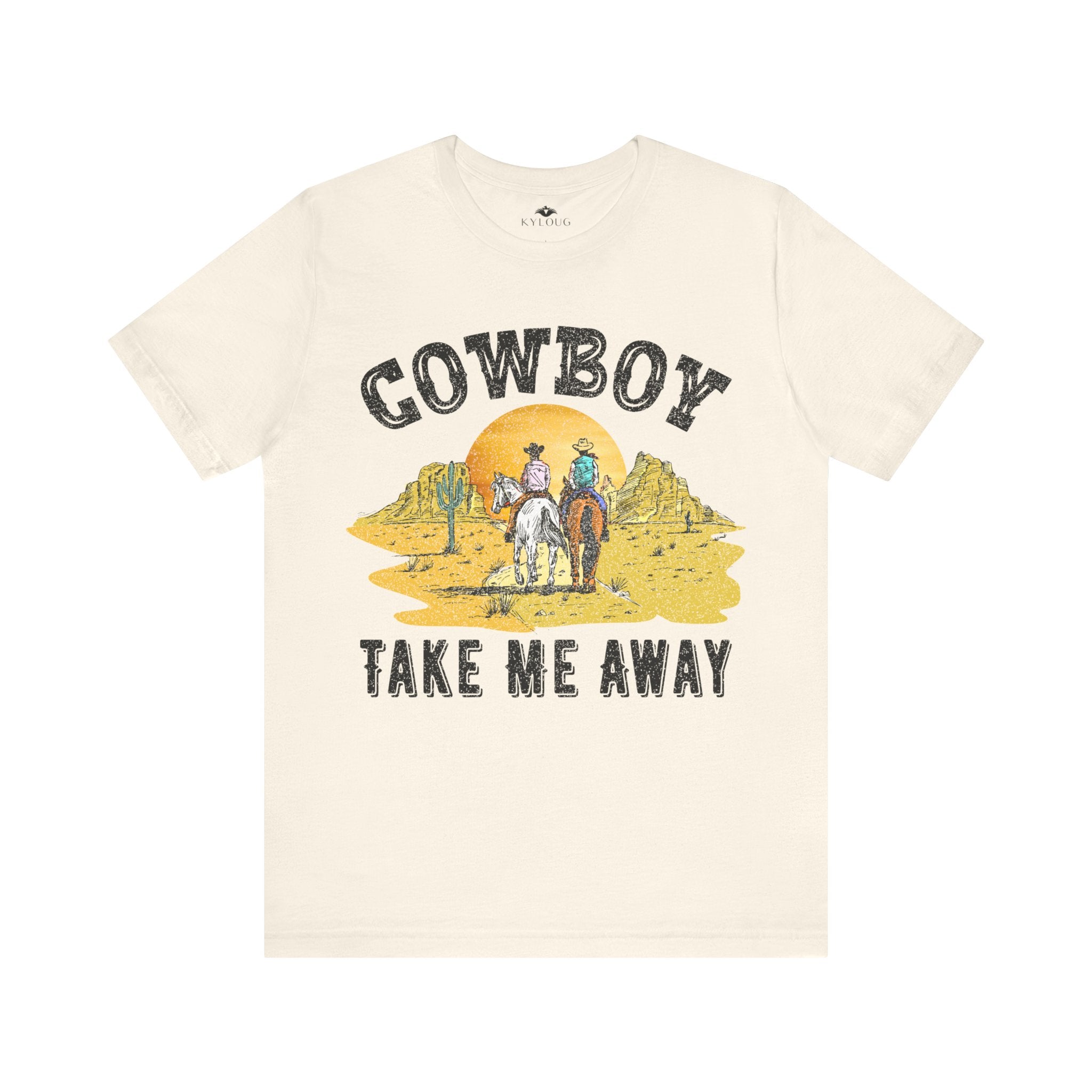 Cowboy Unisex Short Sleeve round neck T-Shirt