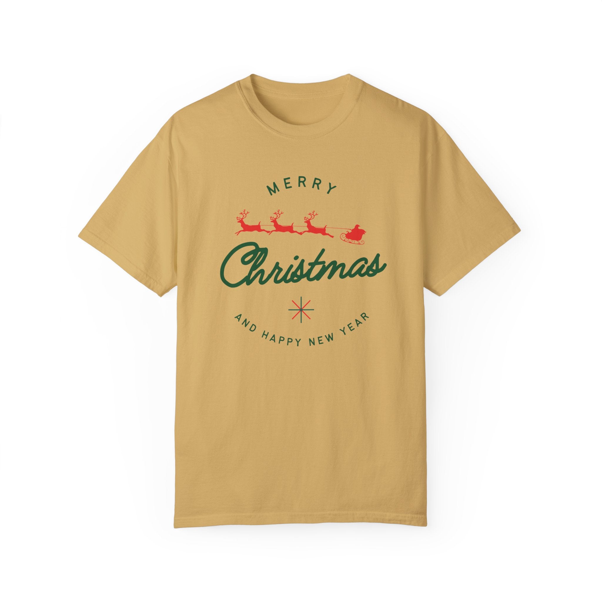 Men Christmas season special half sleeve comfort fit round neck T-Shirt.