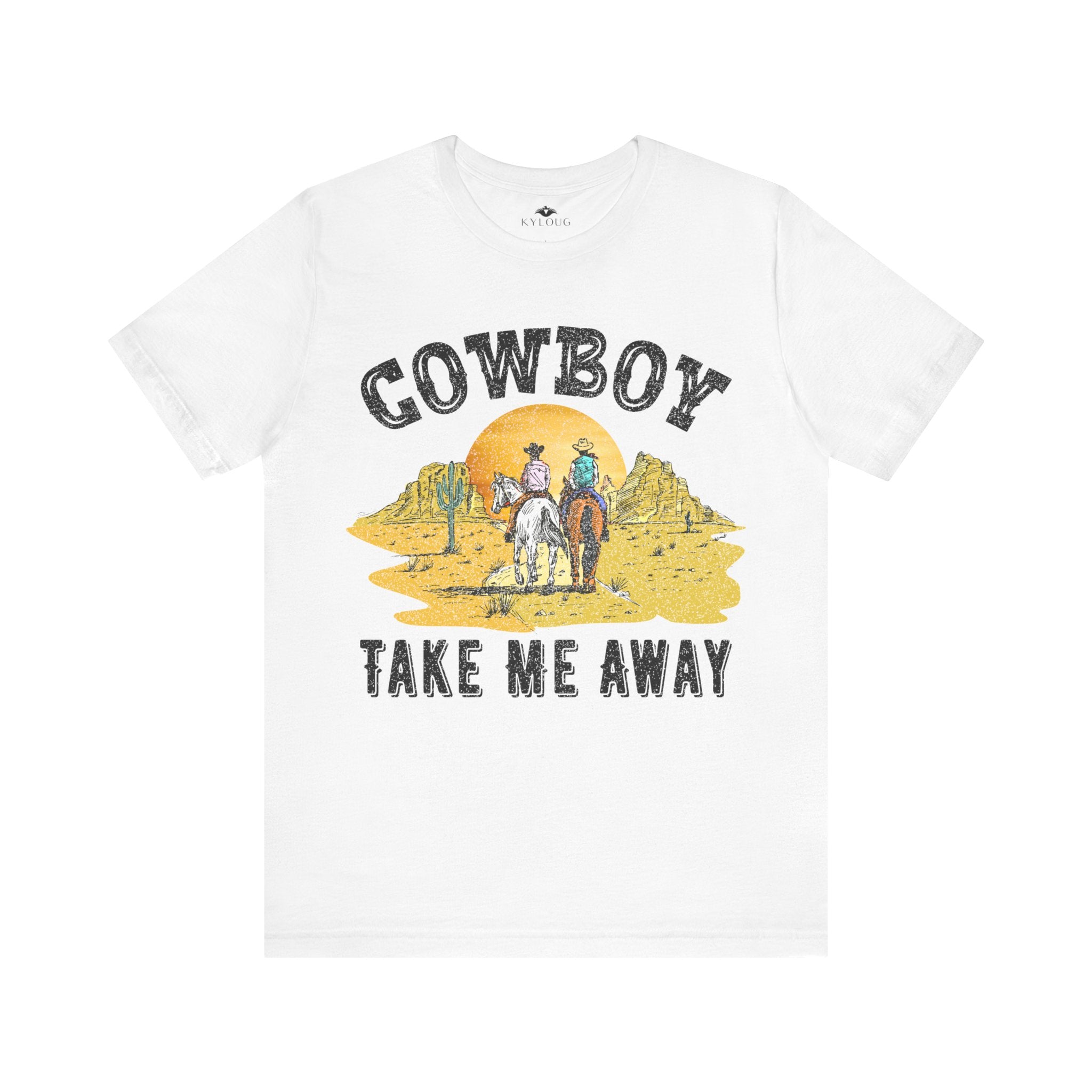 Cowboy Unisex Short Sleeve round neck T-Shirt