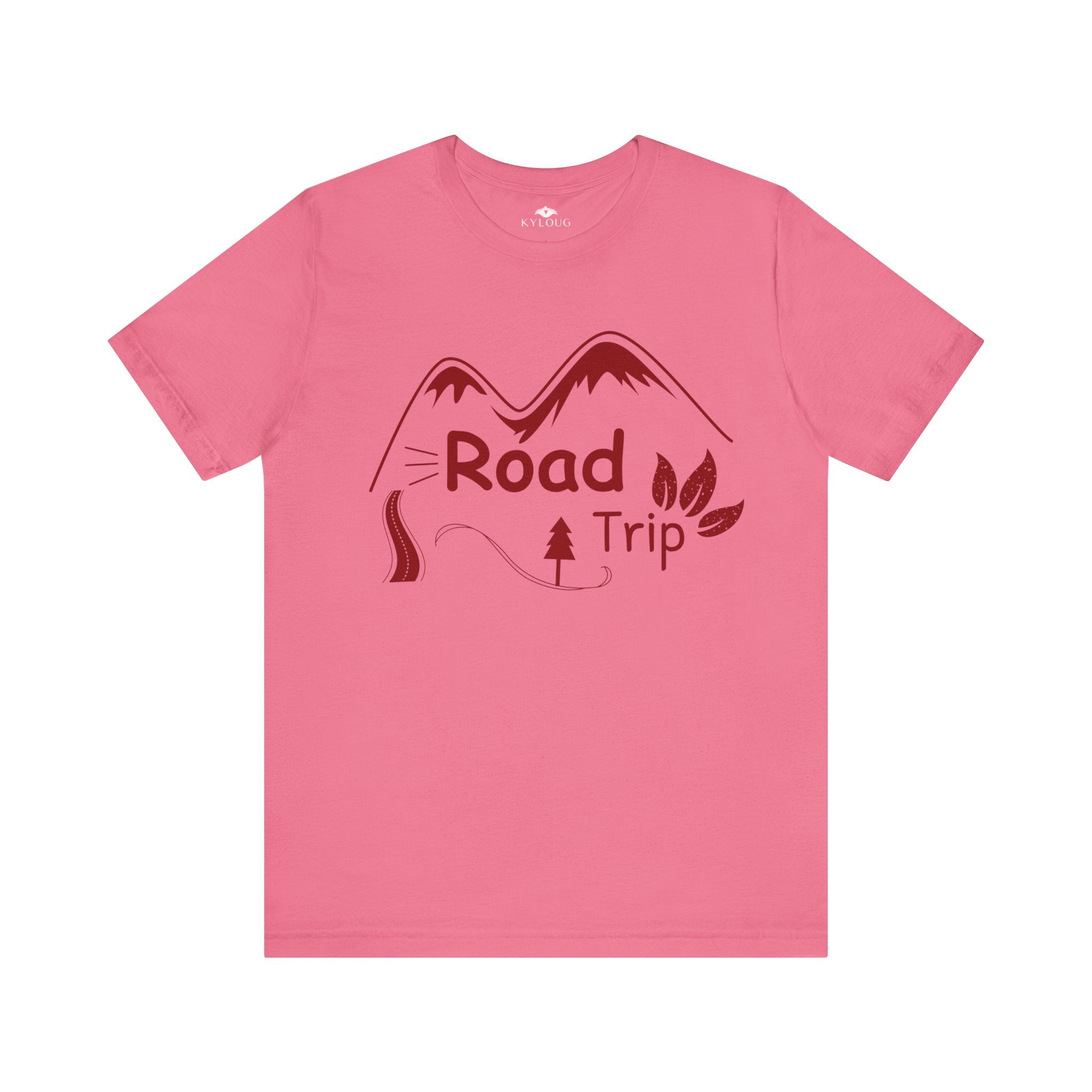 Road Trip Text Printed round neck short sleeve T-Shirt for men women