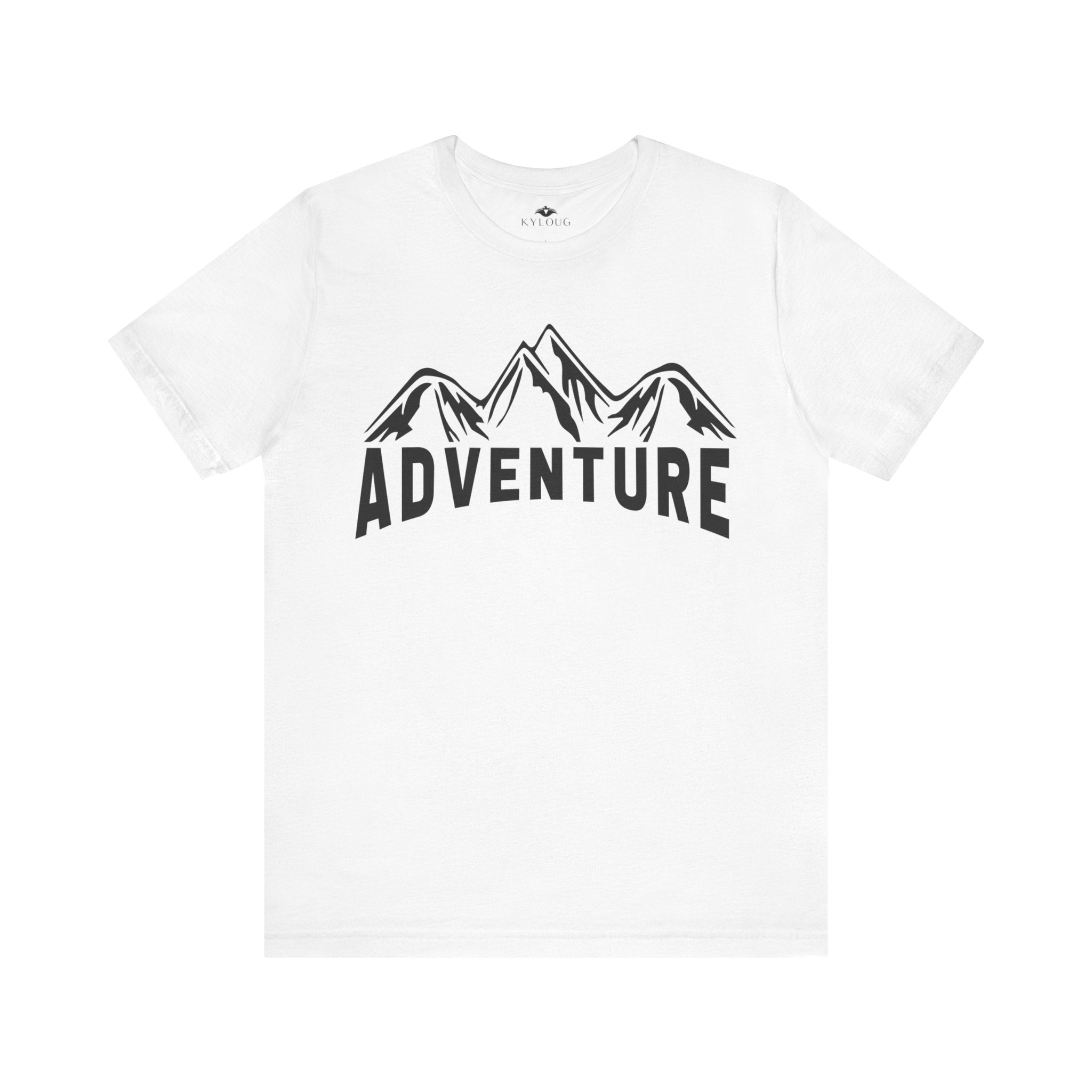 Adventure Text Printed round neck T-Shirt for women, men