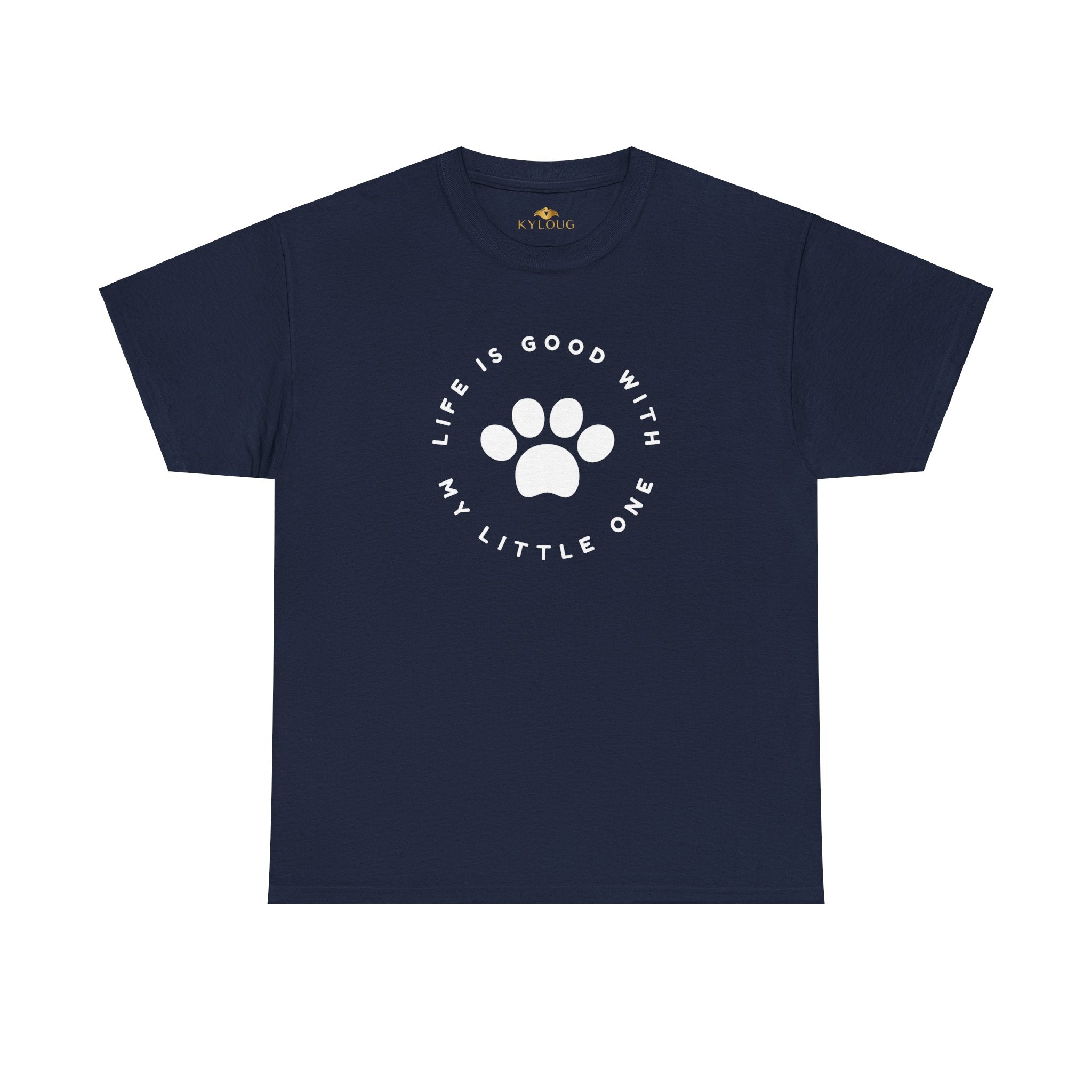 Men dog lover classic fit round neck T-shirt