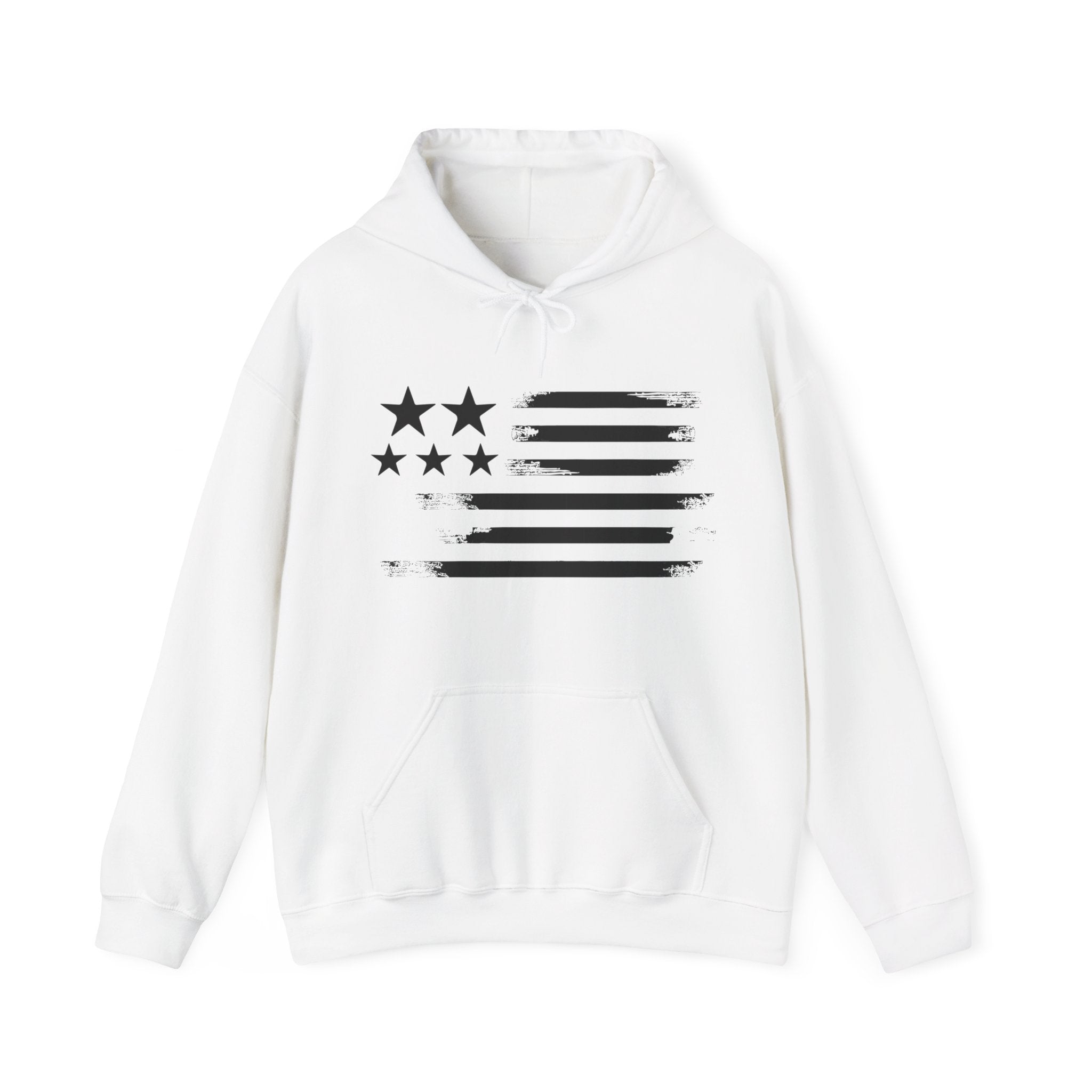 USA Flag Printed Design Hoodie for women