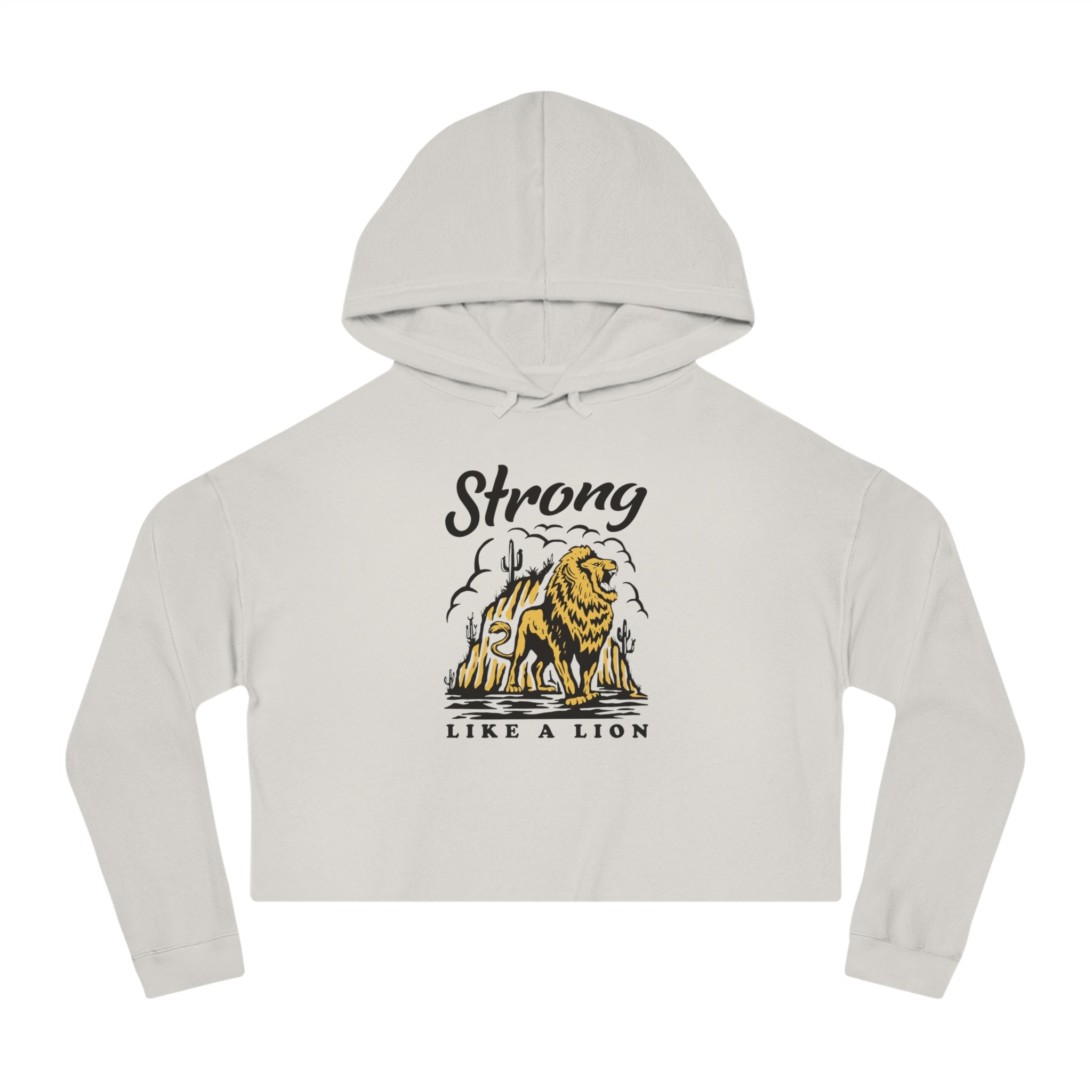 Women printed street wear Cropped Hooded Sweatshirt