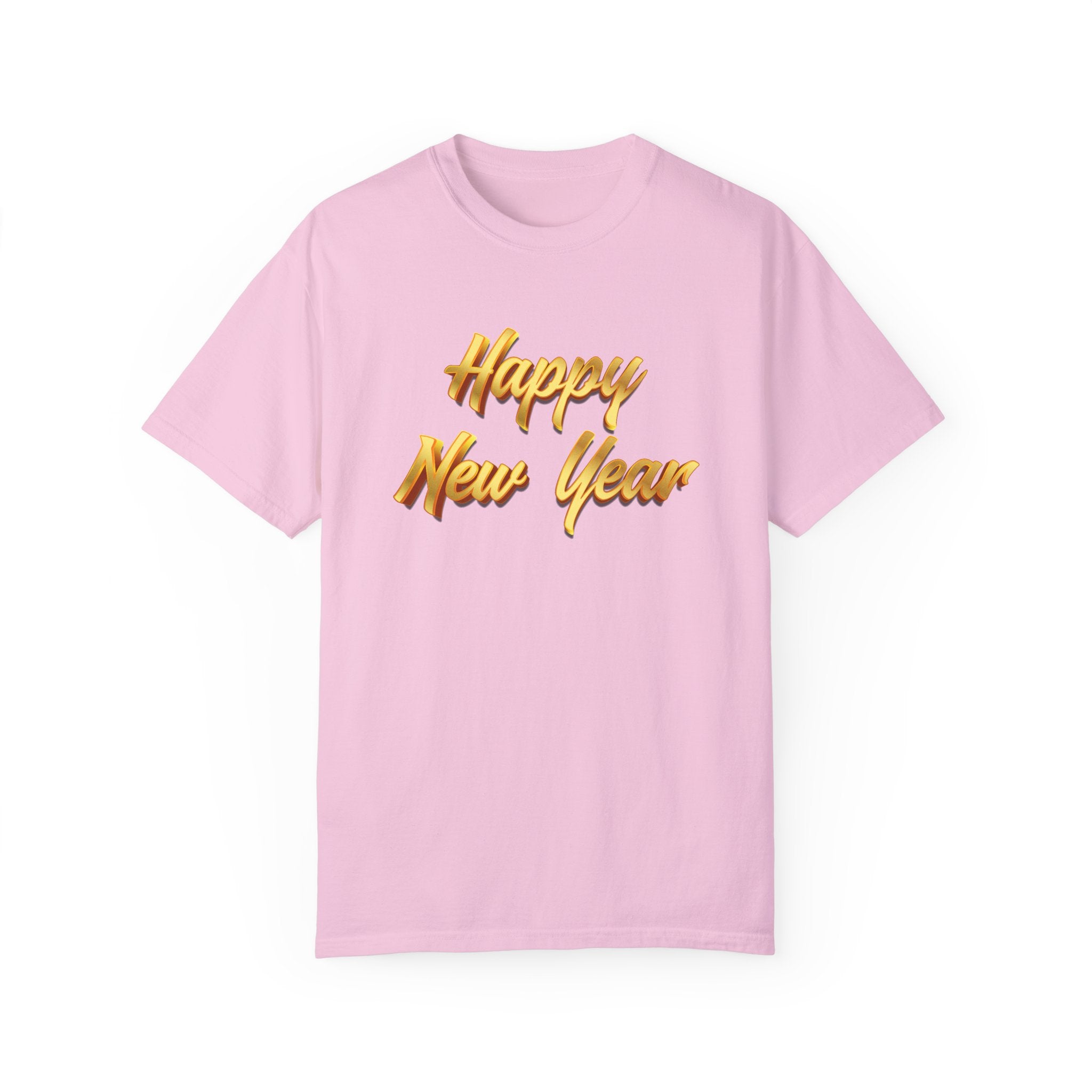 Women new year season special half sleeve comfort fit round neck T-Shirt.