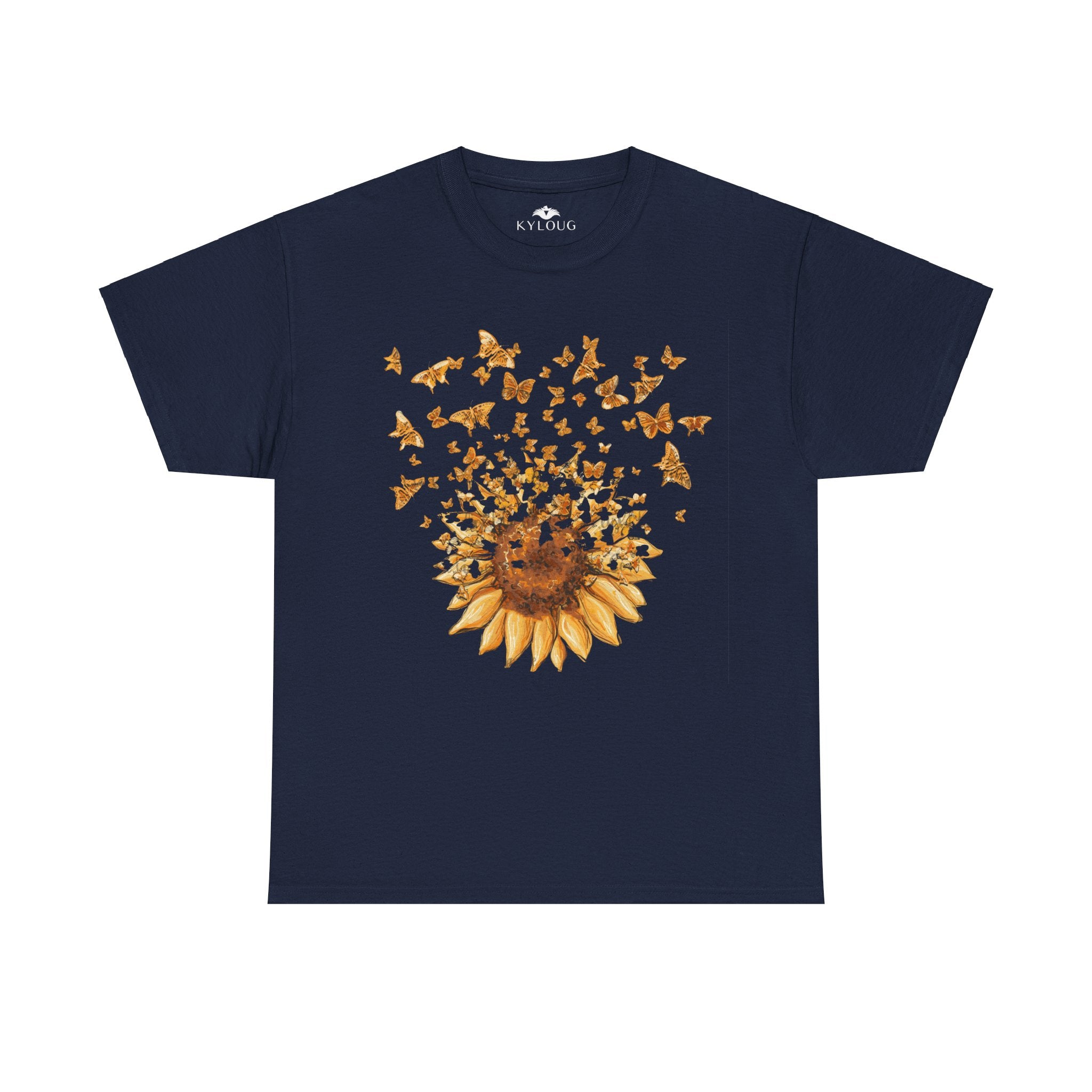 Sunflower Printed roundneck short sleeve unisex T-shirt