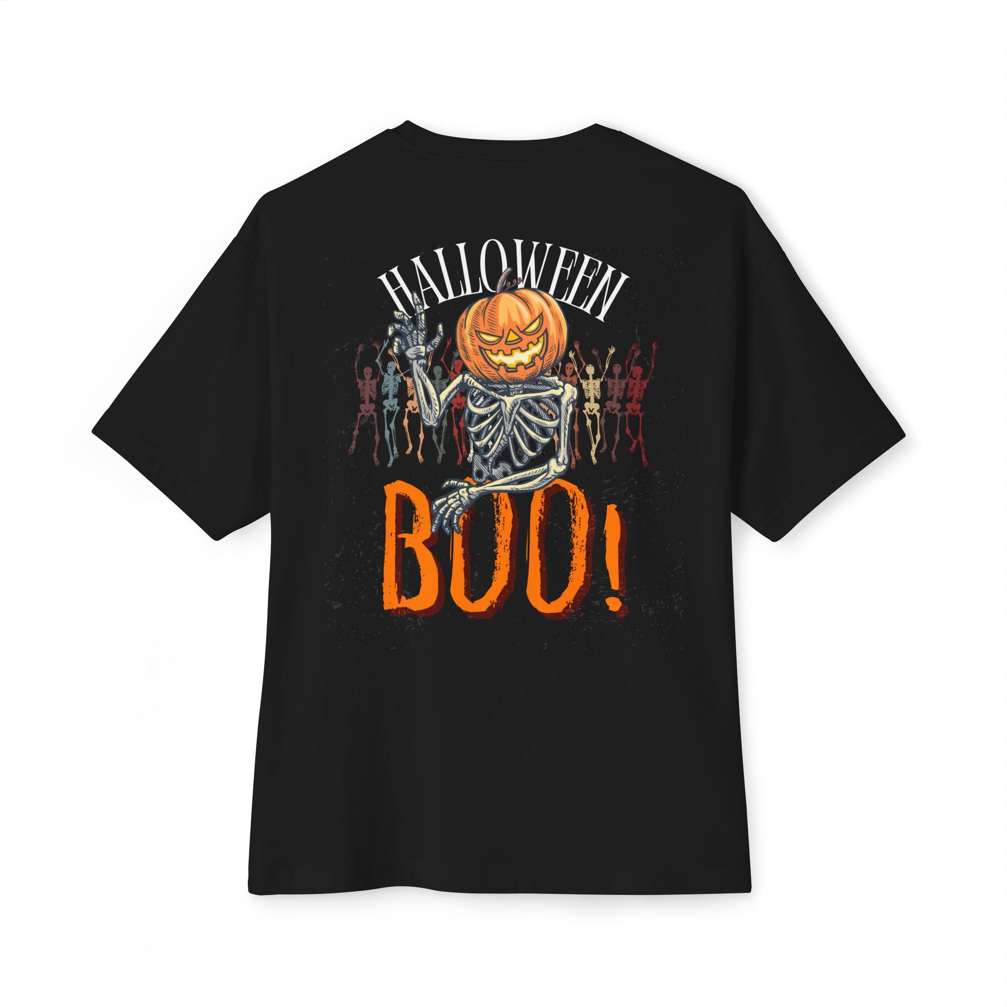 Halloween special back printed oversized round neck T-shirt for Women