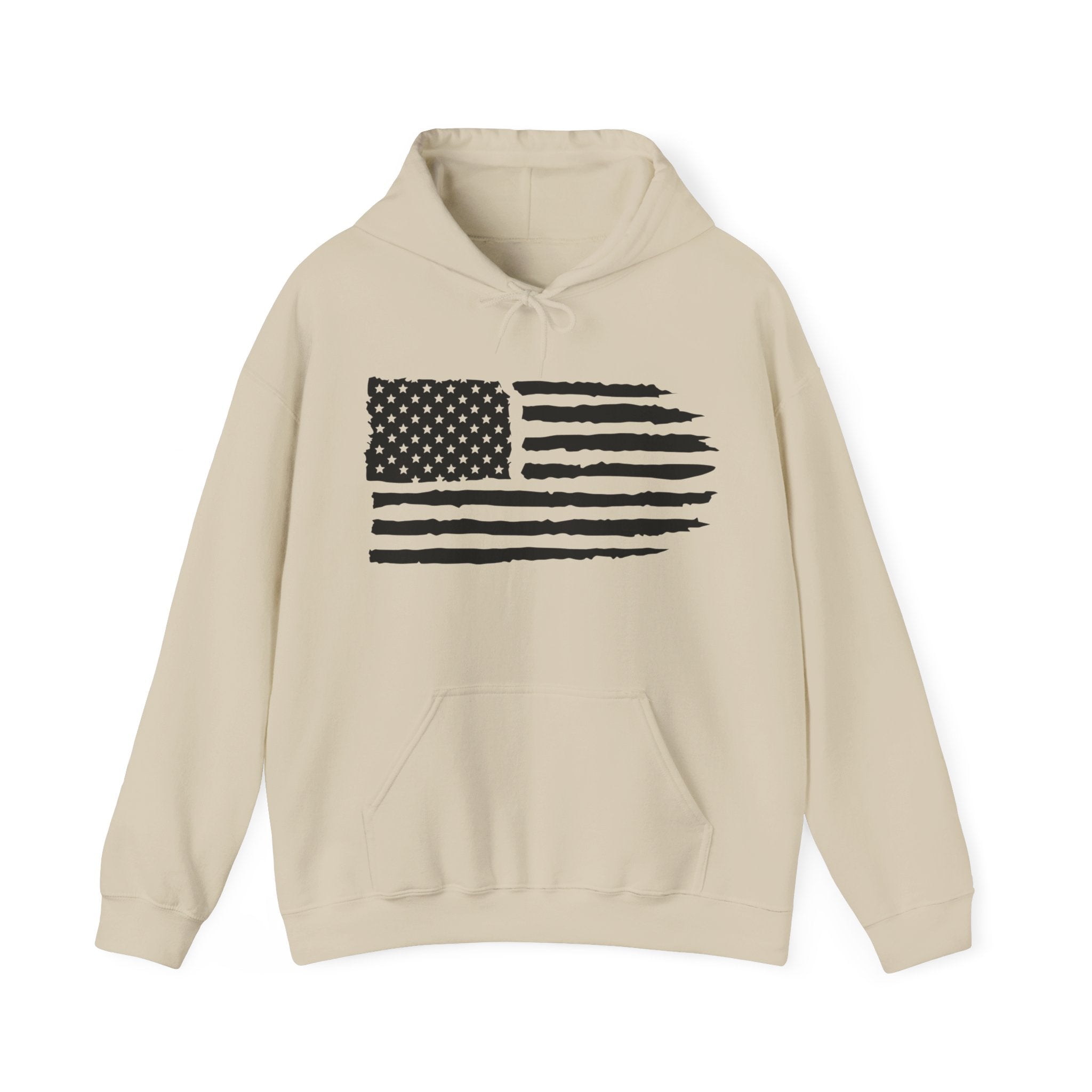 USA Flag Design Unique Men Hooded Sweatshirt