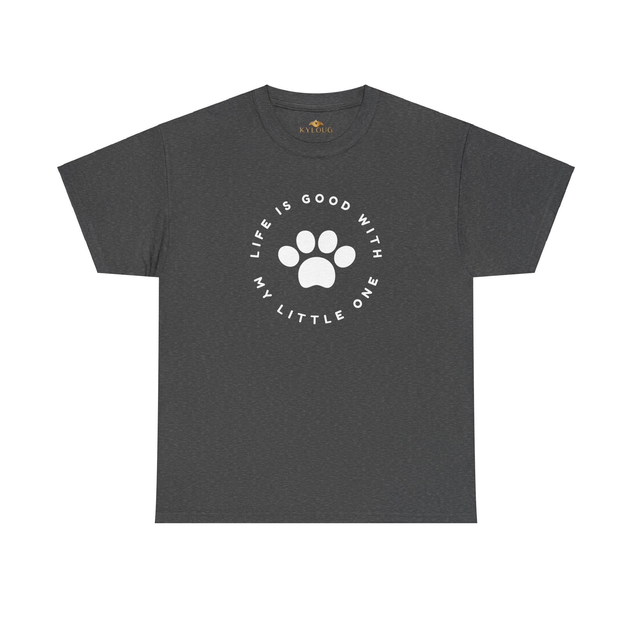 Men dog lover classic fit round neck T-shirt