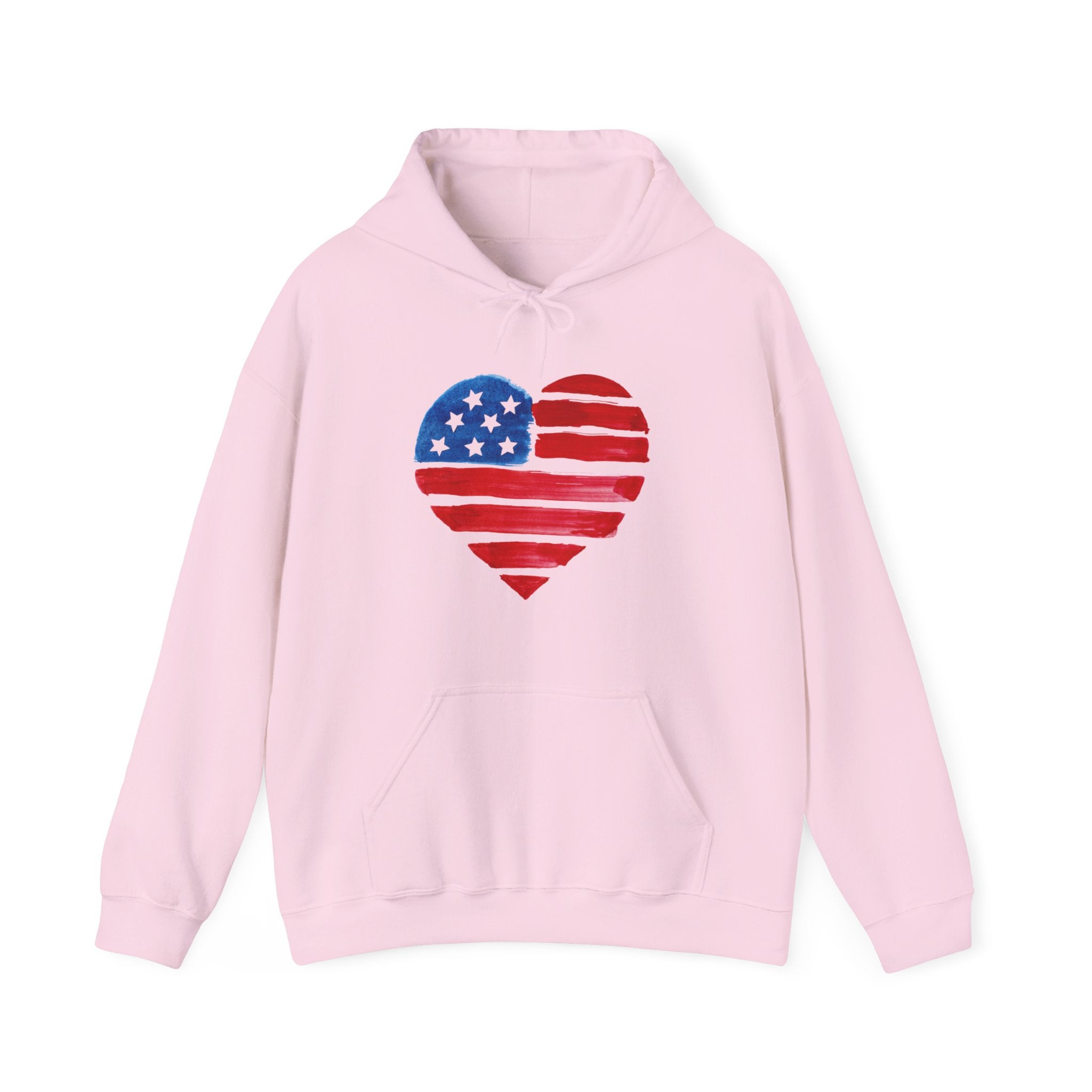 USA Heart Design classic fit Hoodie for women