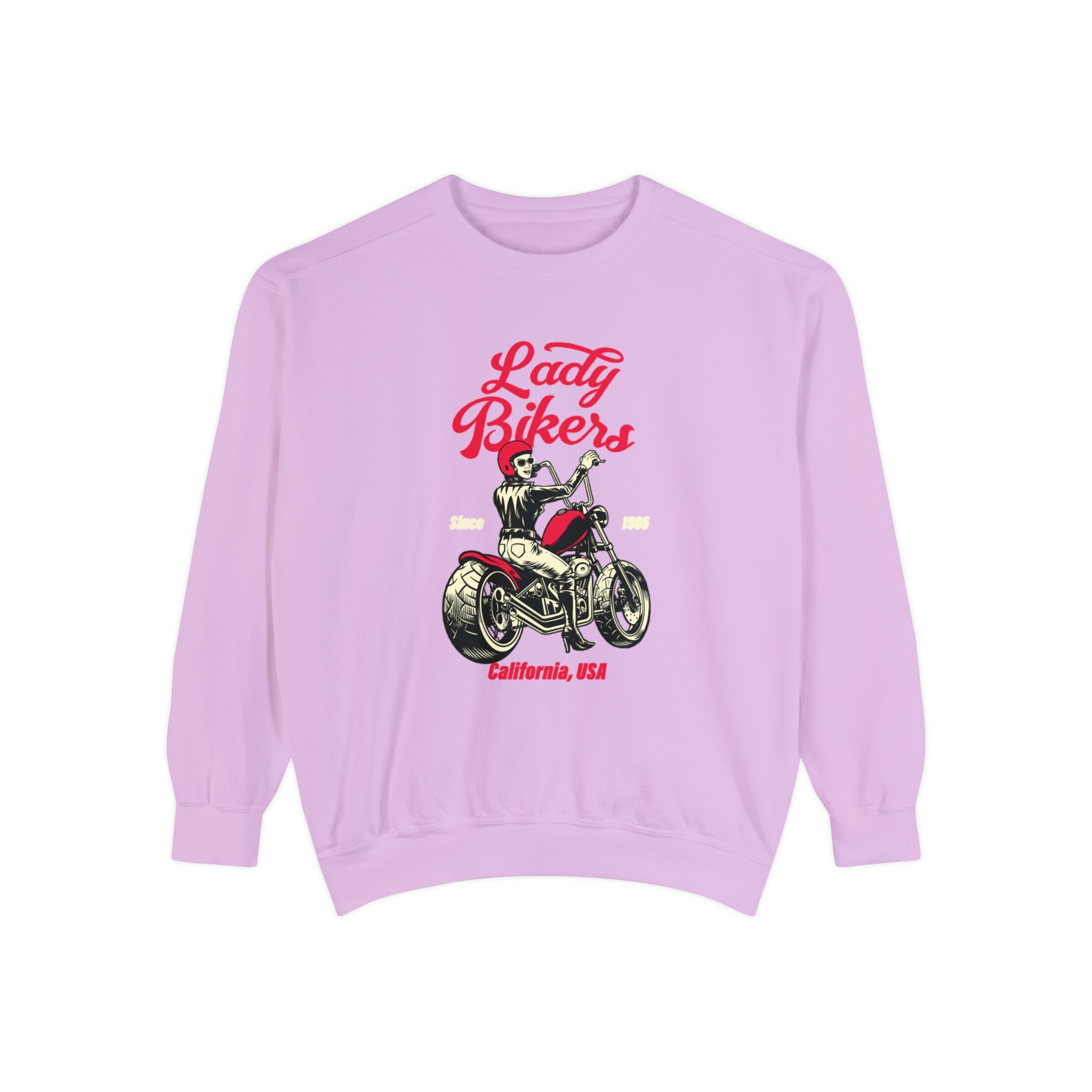 Lady bikers Round neck oversized Sweatshirt for women