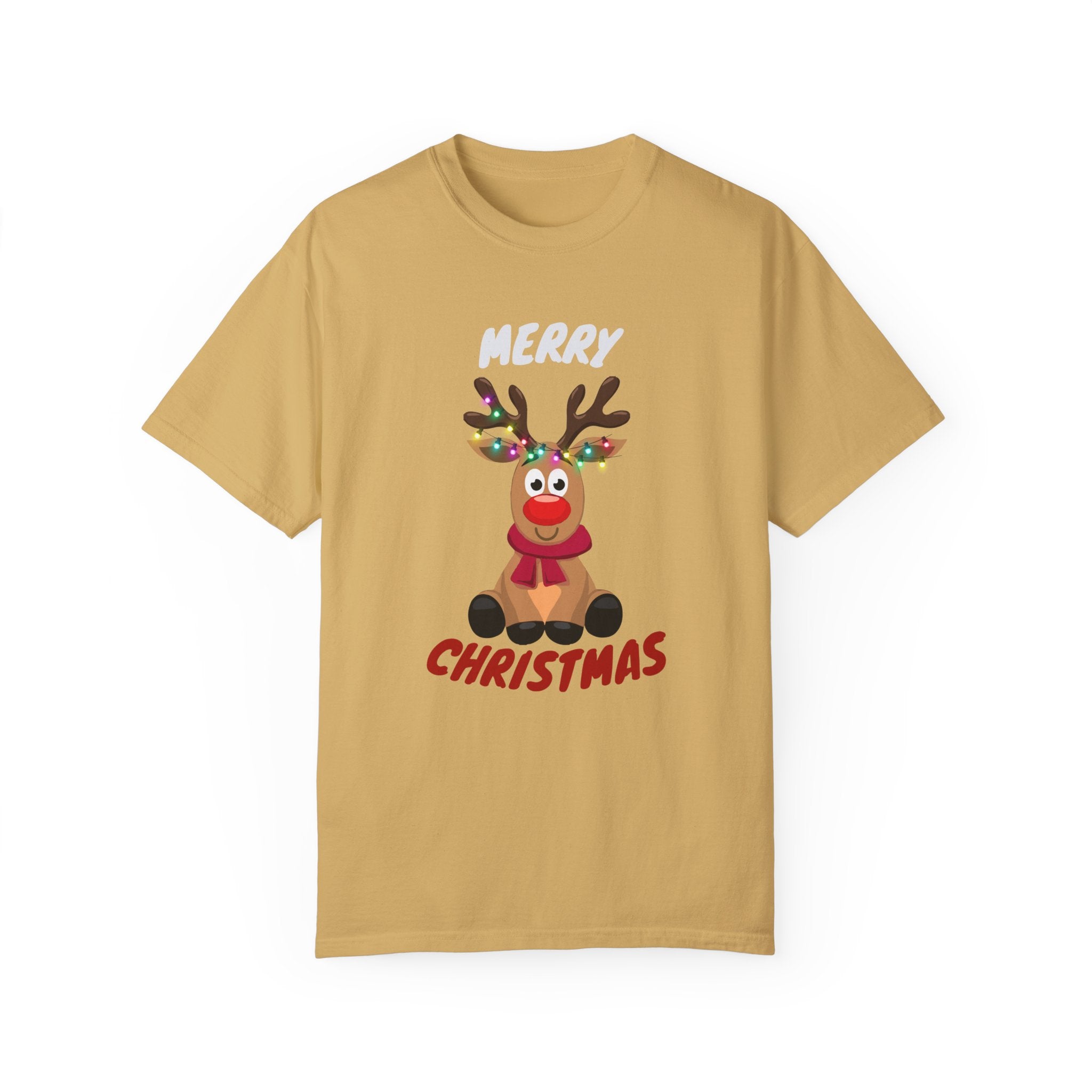 Women Christmas season special half sleeve comfort fit round neck T-Shirt.