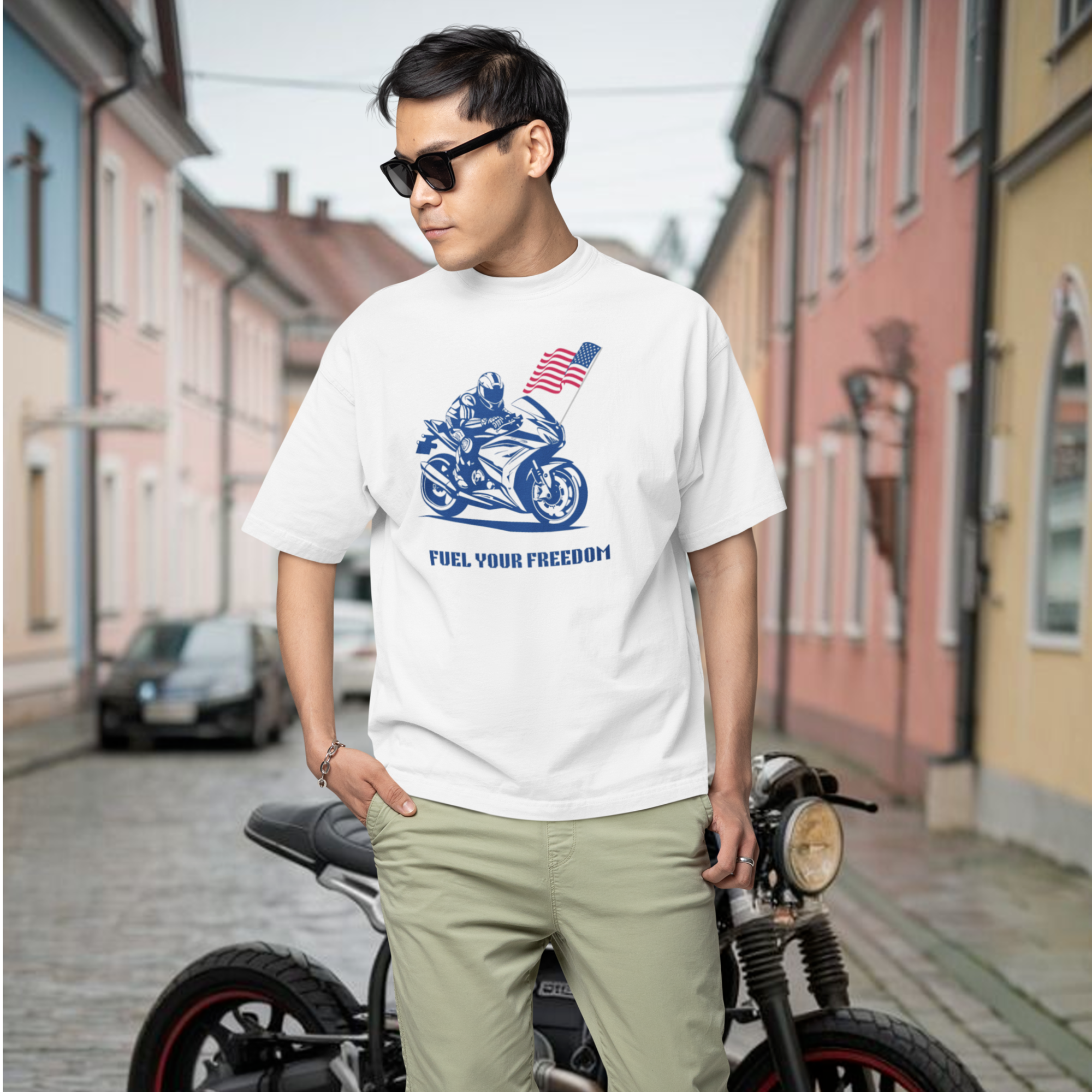 Men bike racing special graphic printed ultra-Cotton Tee