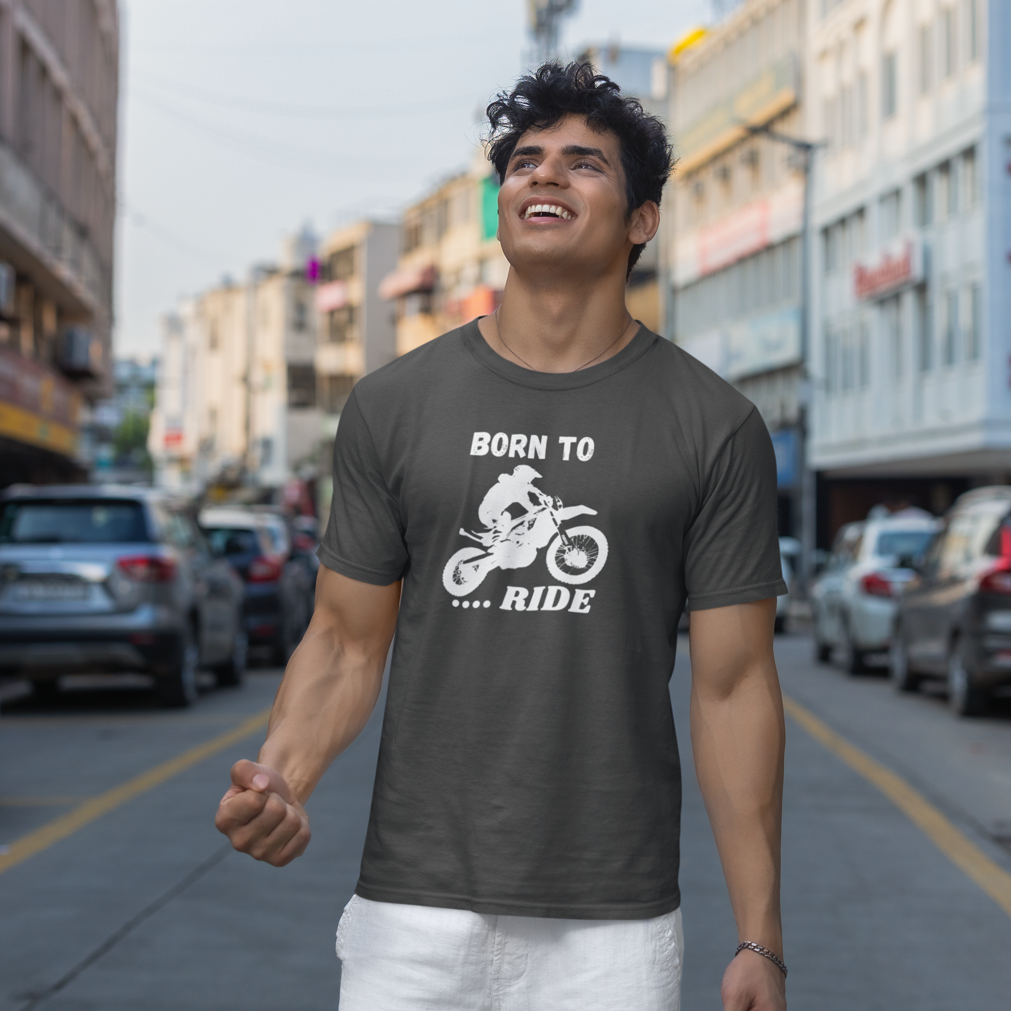 Men bike racing special graphic printed ultra-Cotton Tee