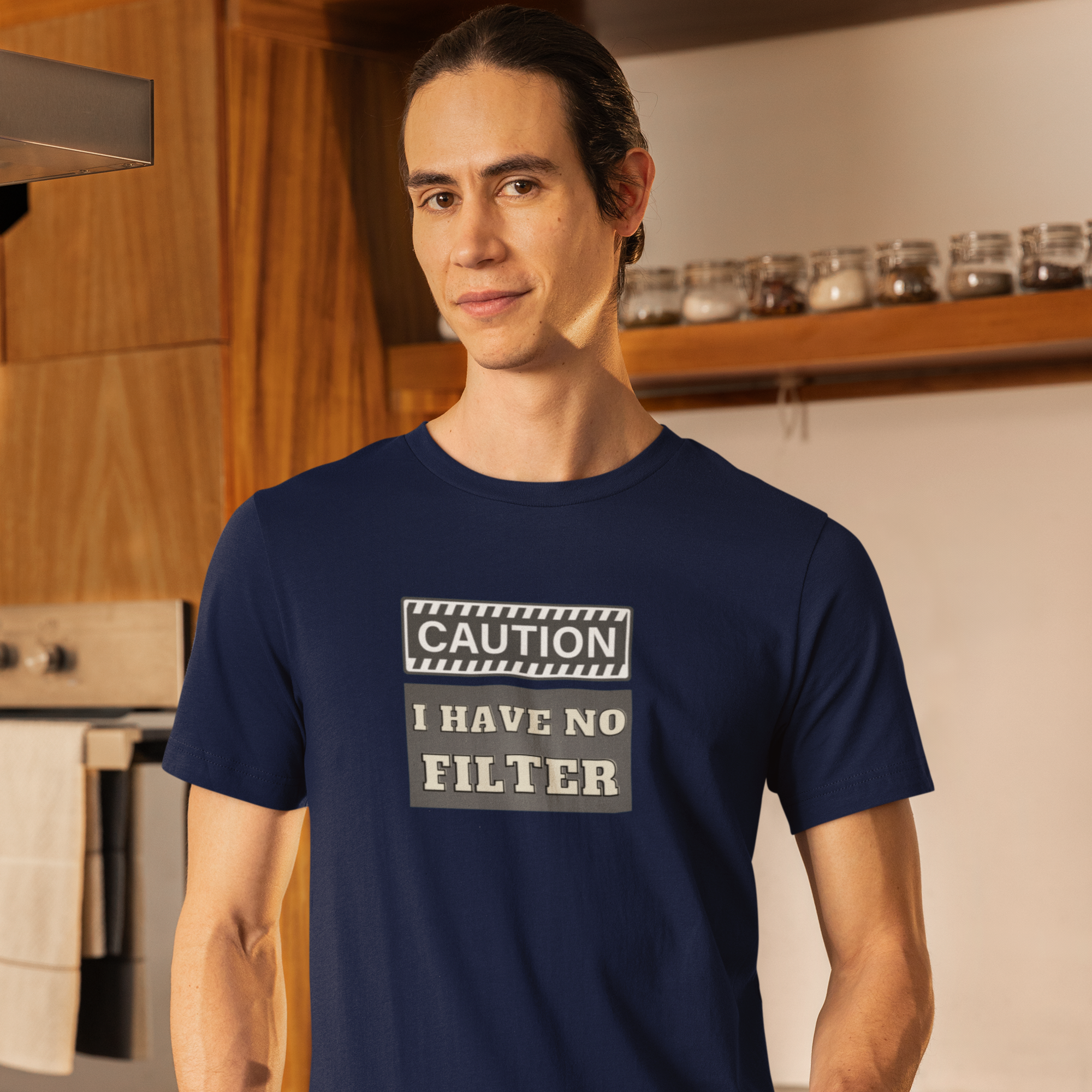Men humors text printed round neck half sleeve T-Shirt