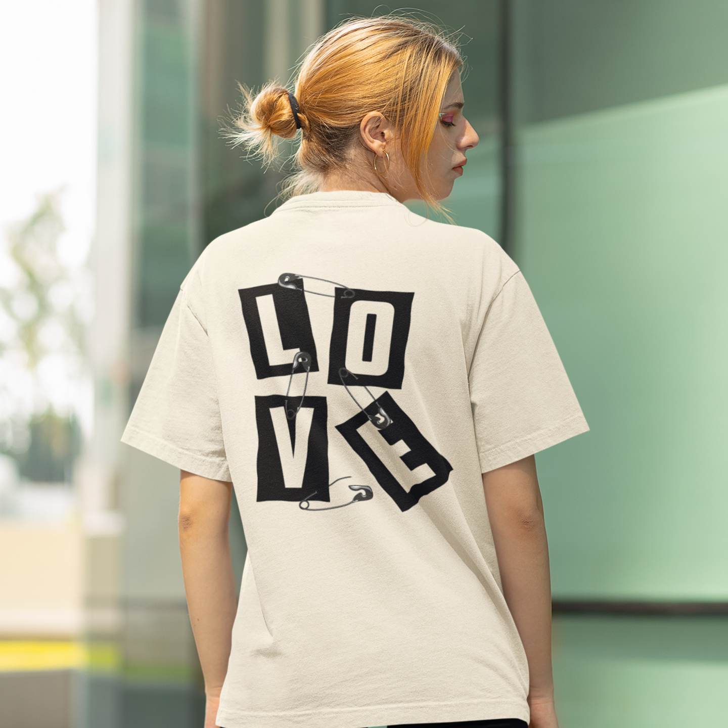 Women's Oversized back print streetwear T-Shirt