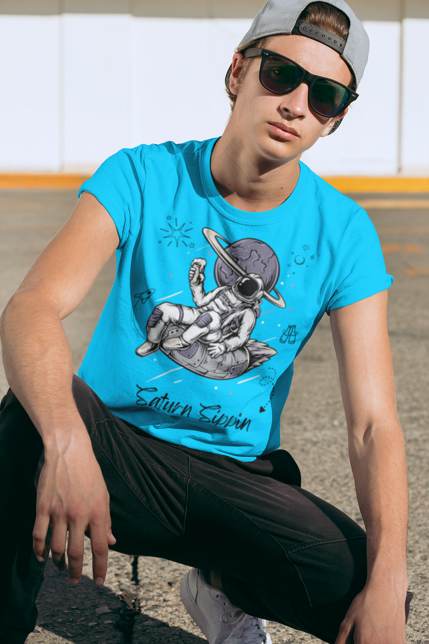 Casual wear  T-shirt featuring Saturn Sippin artwork